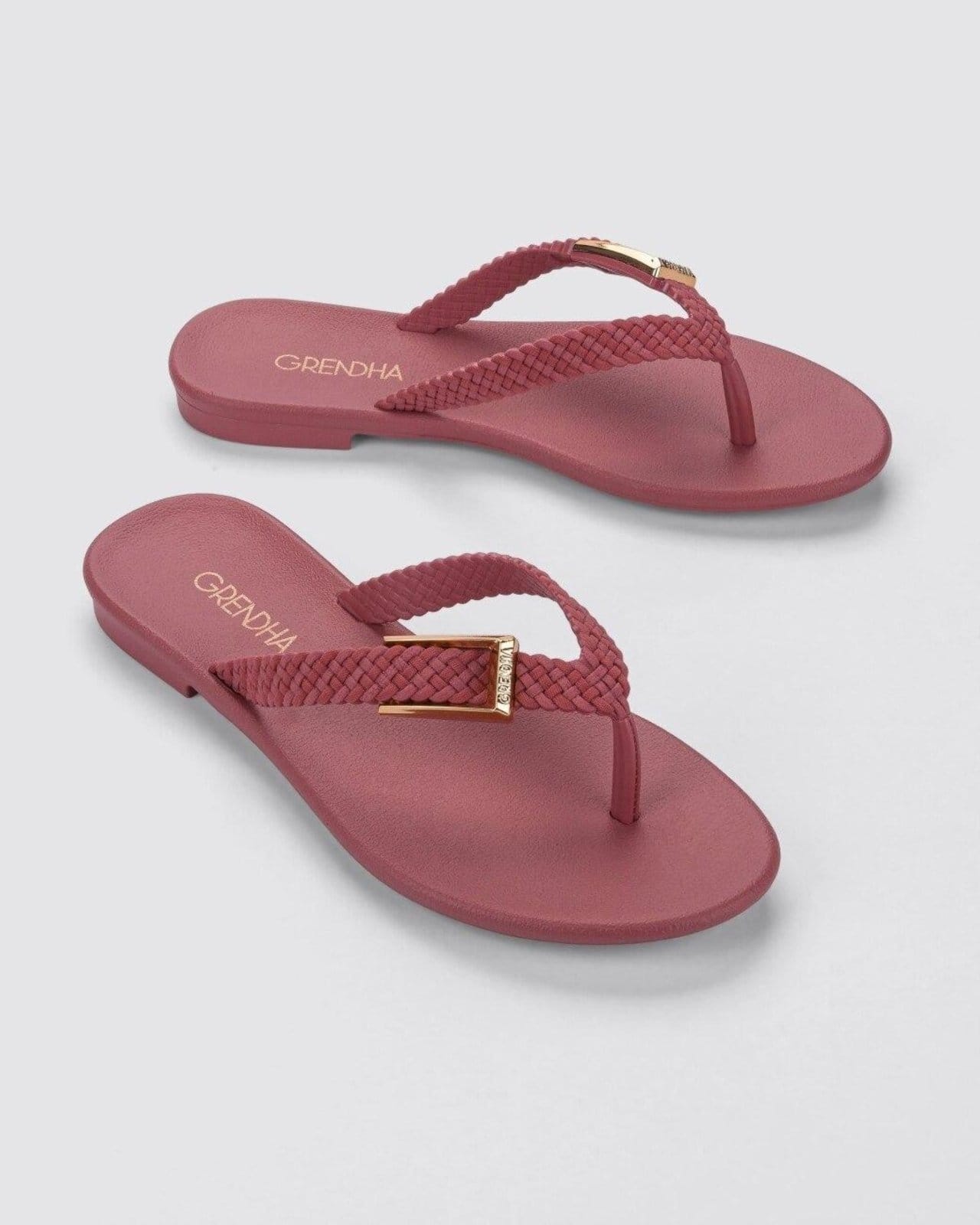 Vista 2 Sandália Rasteira Grendha Luz GRENDHA vermelho