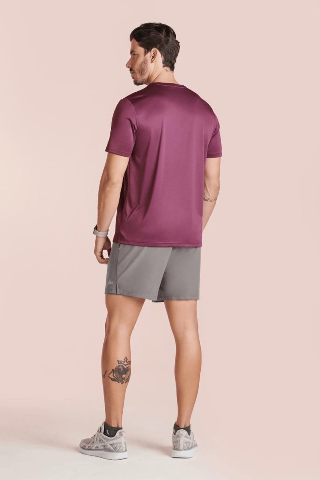 Vista 2 Bermuda Masculino Duplo Lupo Trainng 76285 G Lupo cinza