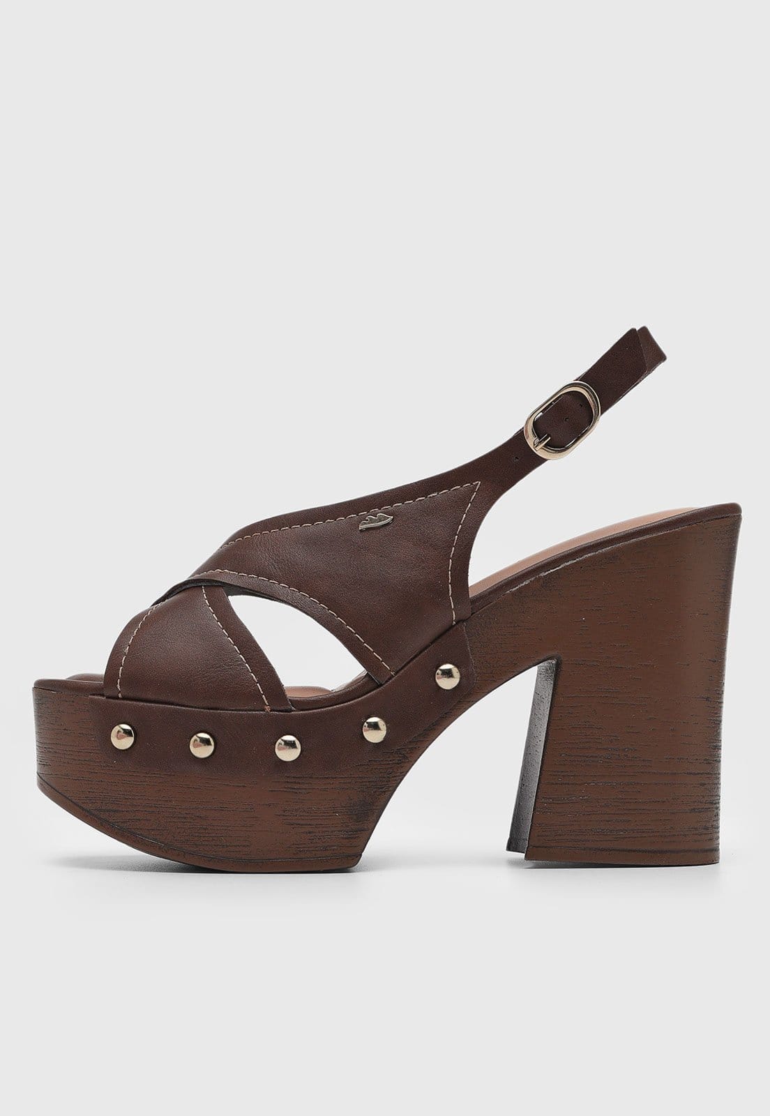 Sandália Feminina Dakota Salto Bloco Tiras Cruzadas