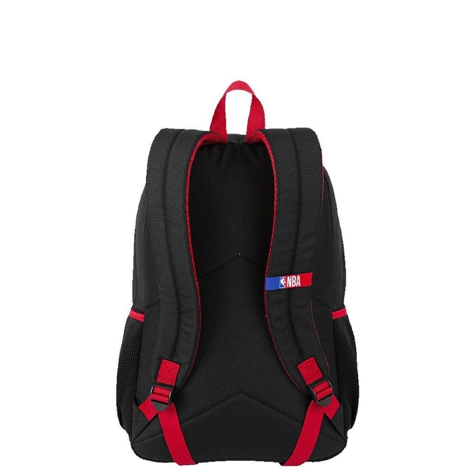 Vista 2 Infantil - Mochila Sestini Grande NBA Legend Bulls Vermelho e Sestini preto