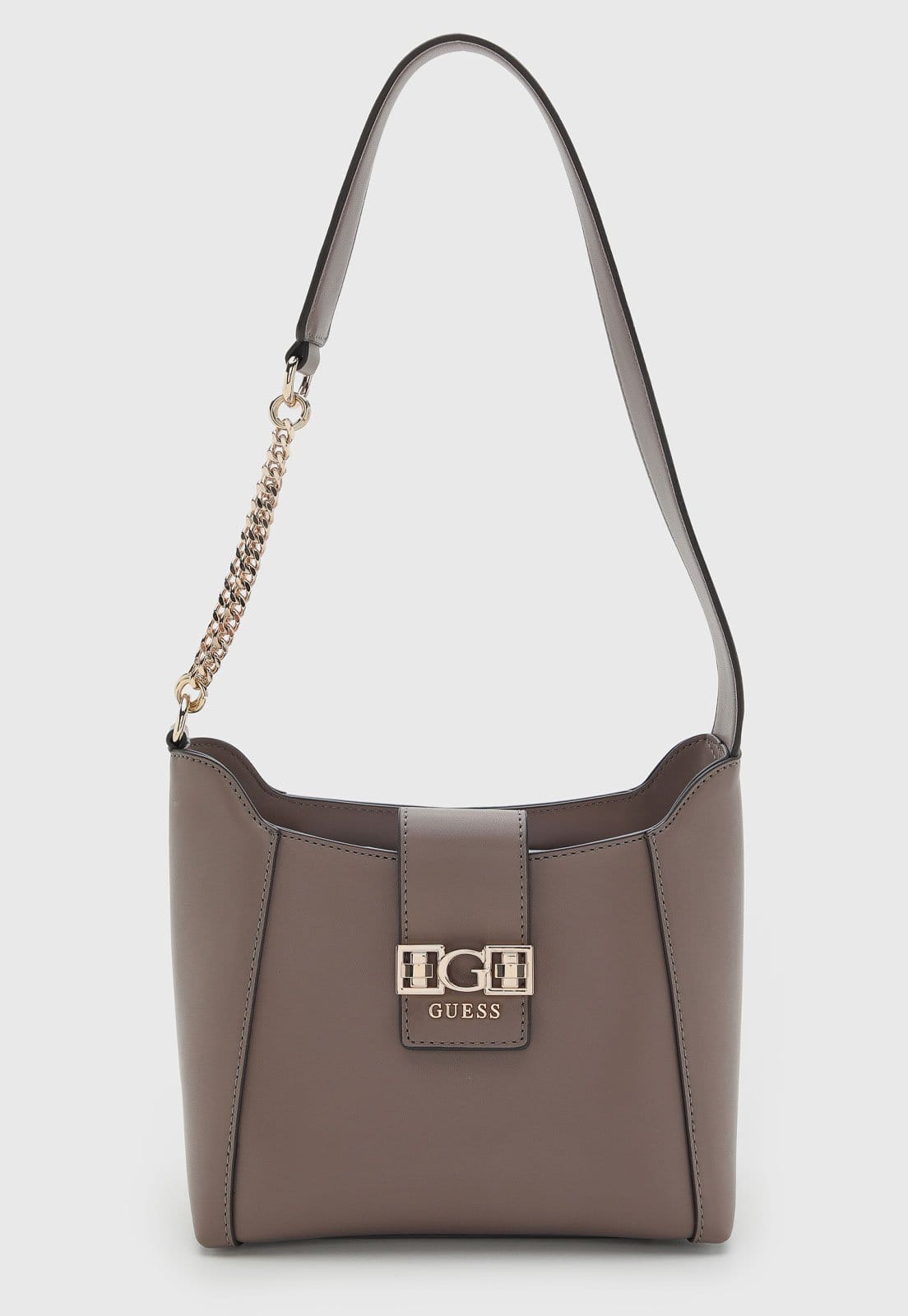 Bolsa Feminina Guess Média Logo Dourado