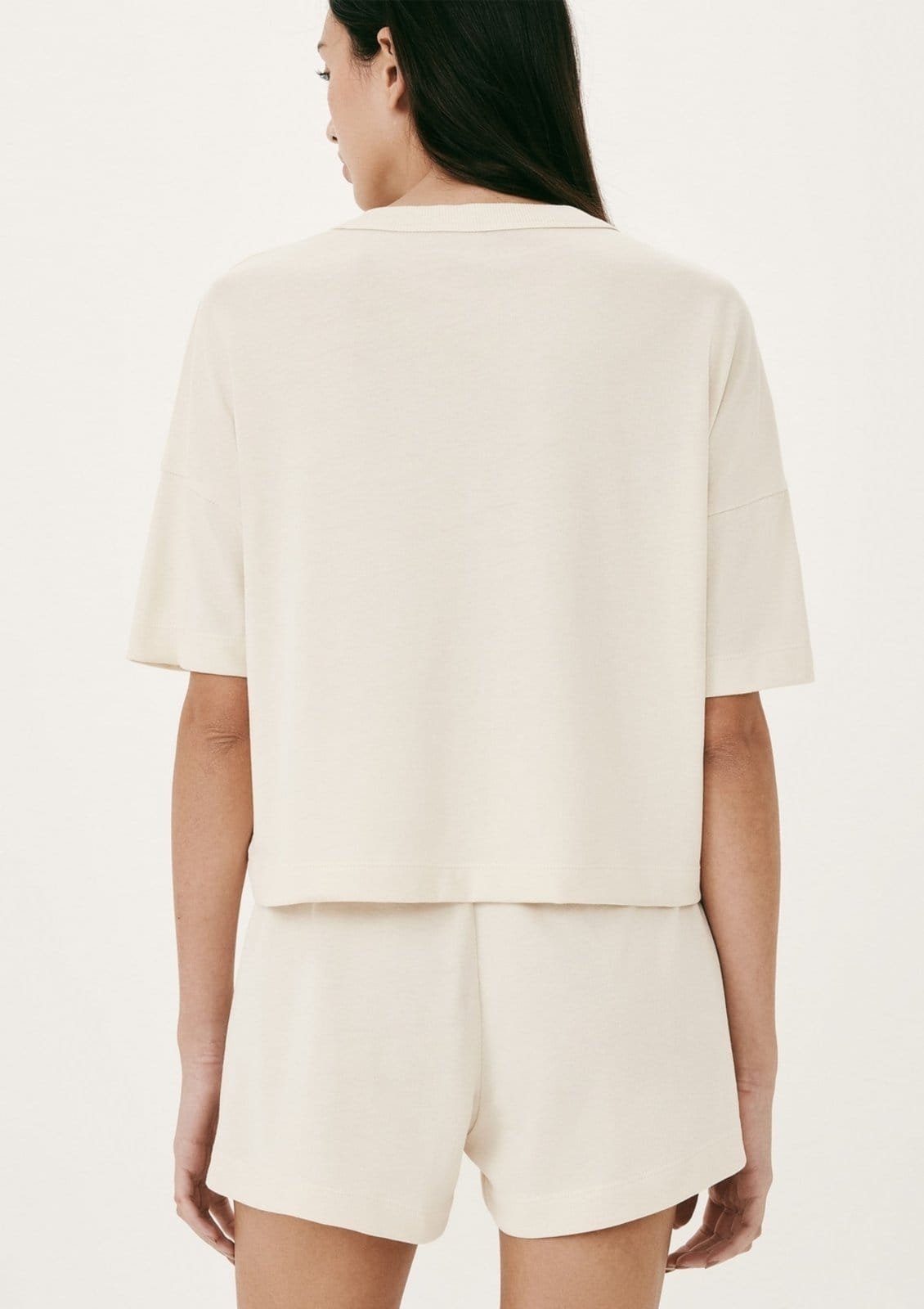 Vista 2 Pijama Feminino Curto Box Em Algodão Hering HERING INTIMATES bege