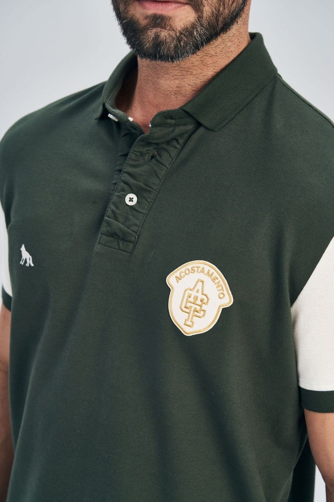 Polo Manga Recorte Masculina Acostamento - 2