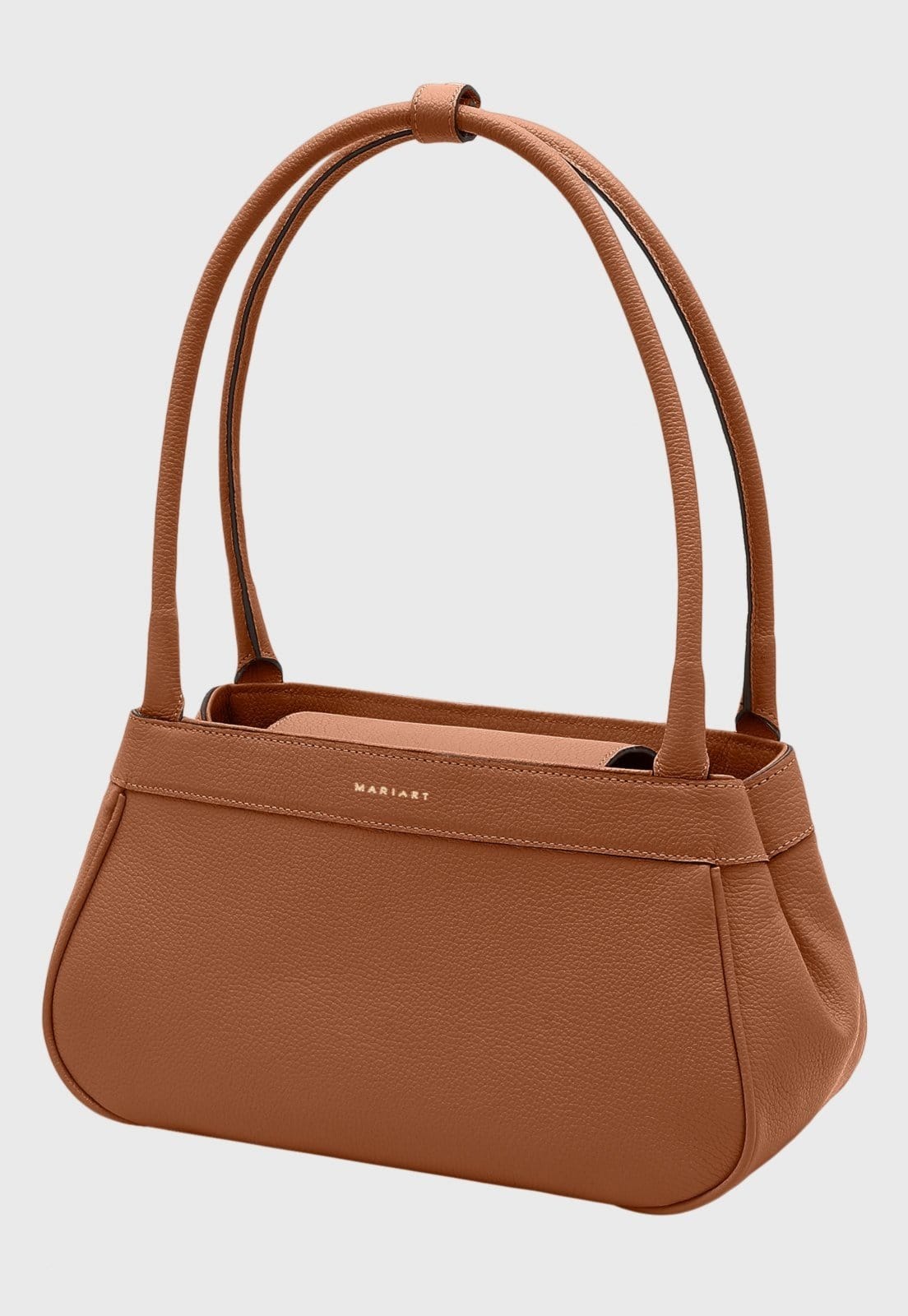 Bolsa Shoulder Couro Mariart Íris Camel