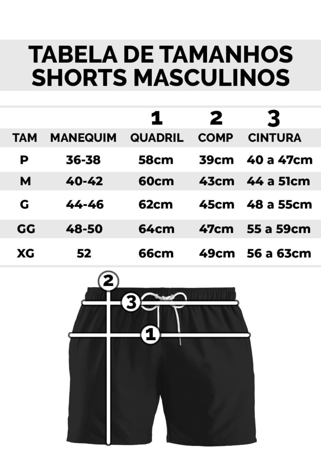 Vista 2 Kit 2 Bermudas Tactel Masculinos Pra Praia Dulk estampado/floral