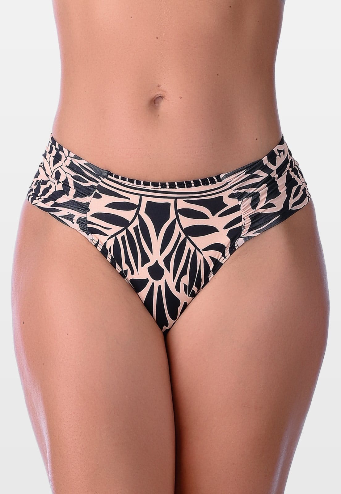 Calcinha de Biquíni Summer Soul Cintura Baixa Lateral Dupla Franzida