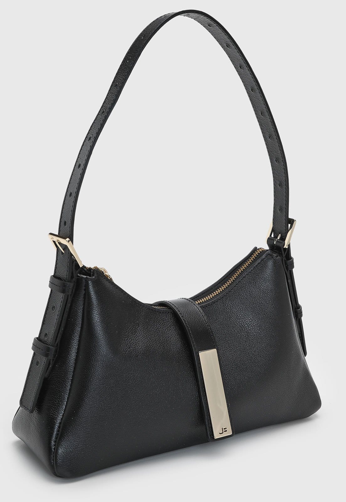 Vista 2 Bolsa Feminina Jorge Bischoff Média Preta Jorge Bischoff preto