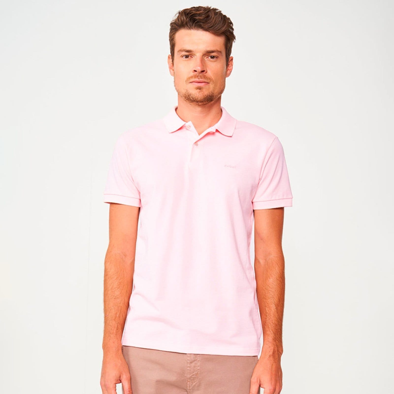 Vista principal Camisa Polo Colcci Classic Pr26 Elle Masculino Colcci rosa