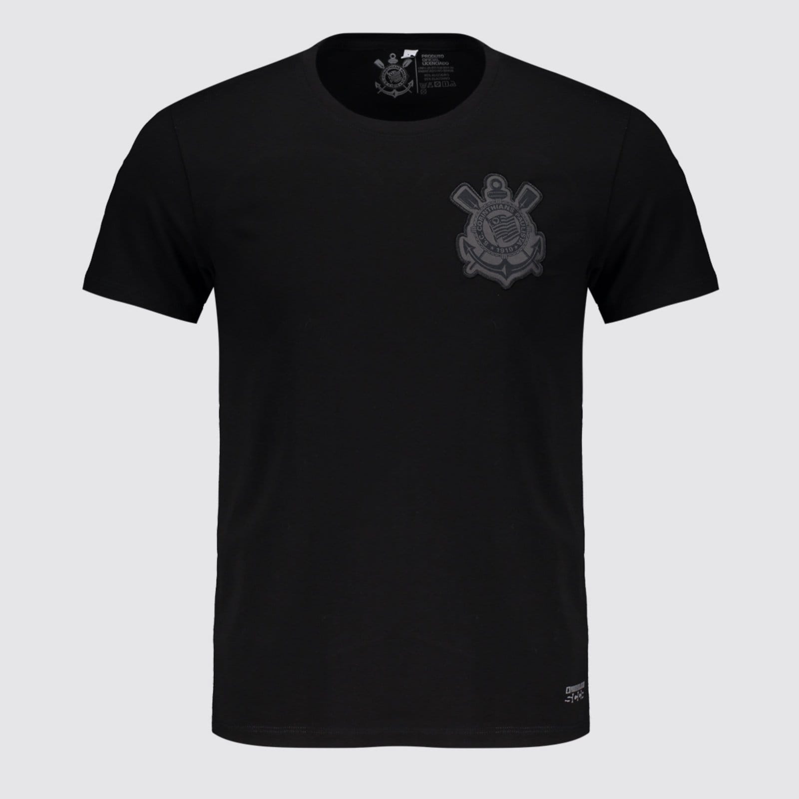 Camisa Corinthians Brasão Dry Preta