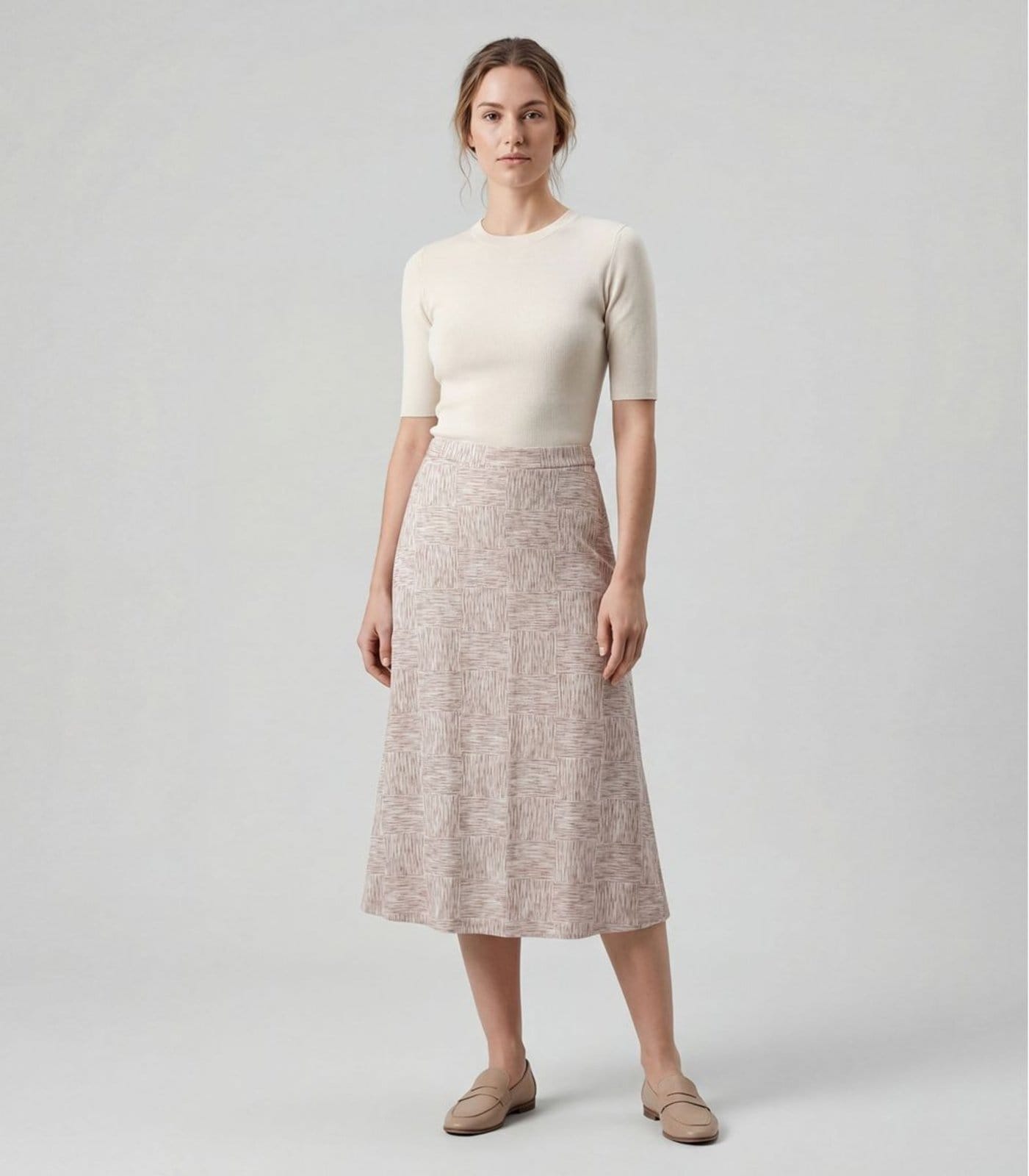 Saia Midi Com Recorte Nas Costas Infinita Cor