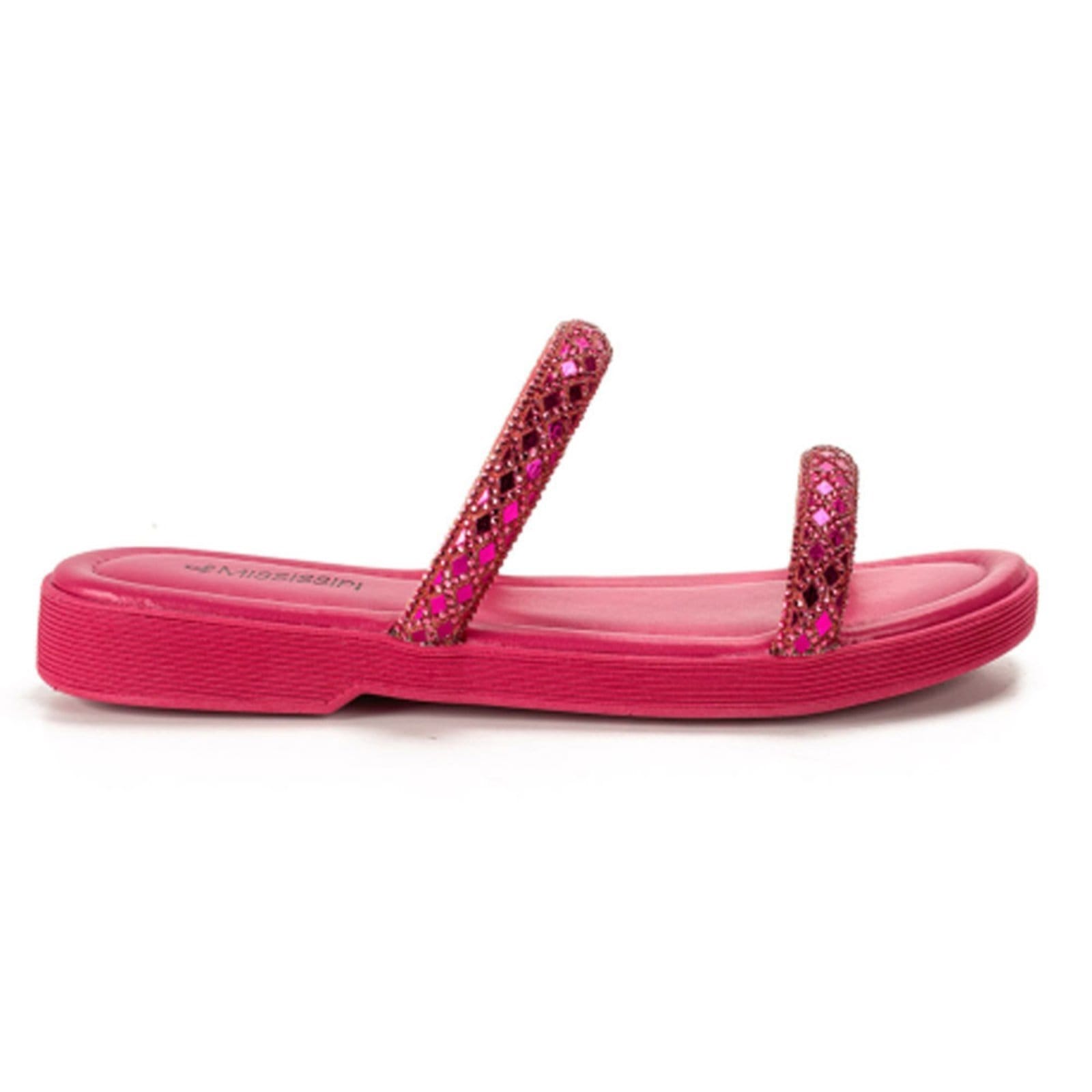 Chinelo Slide Enfeite Pink Mississipi MI