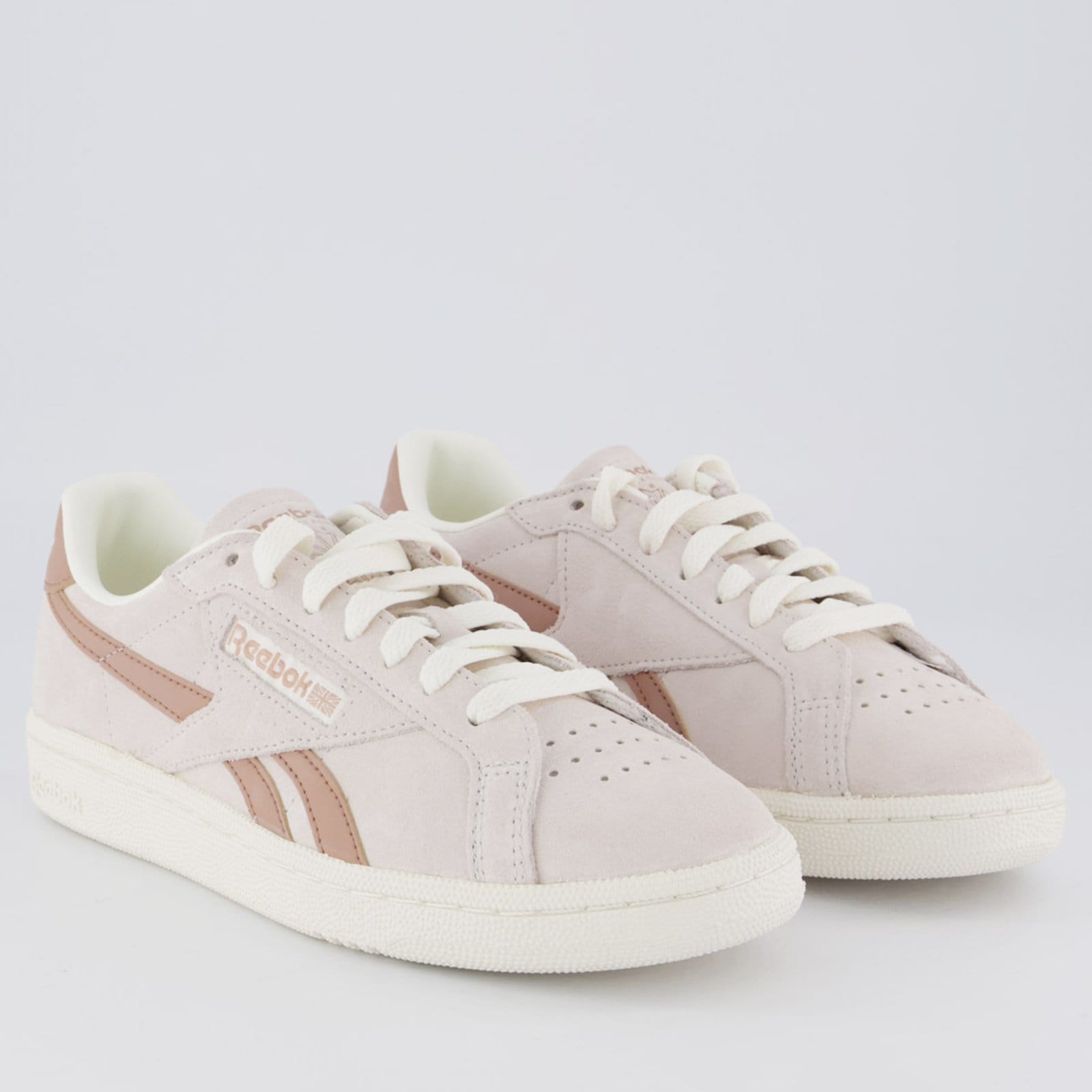 Vista 2 Tênis Reebok Club C Grounds Feminino Reebok rosa