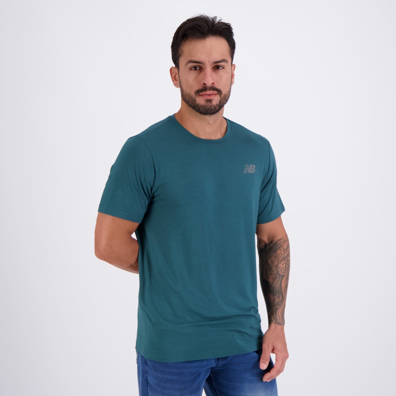 Vista 2 Camiseta New Balance Active Logo New Balance verde