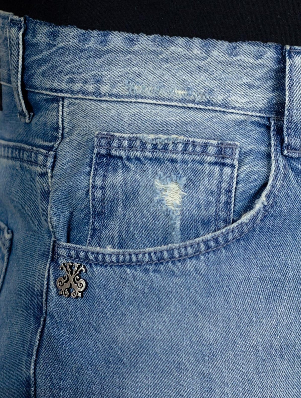 Vista 2 Bermuda John John Jeans Masculina Box Clara John John azul