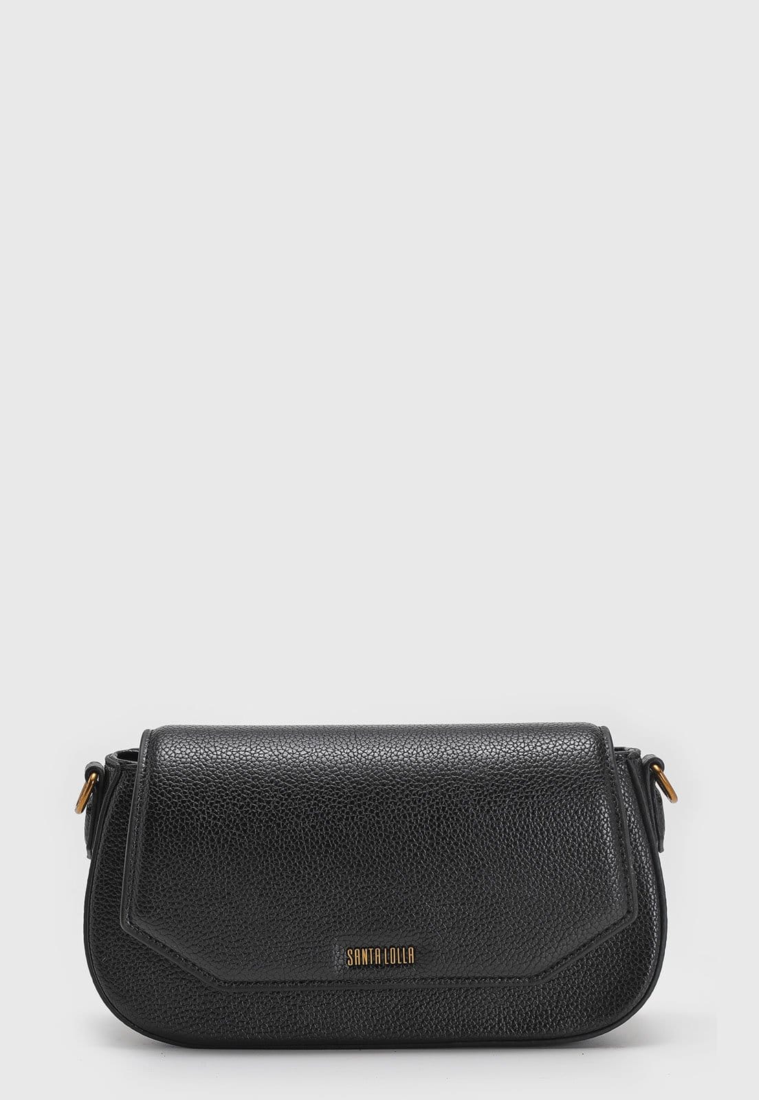 Bolsa Feminina Santa Lolla Texturizada Preta
