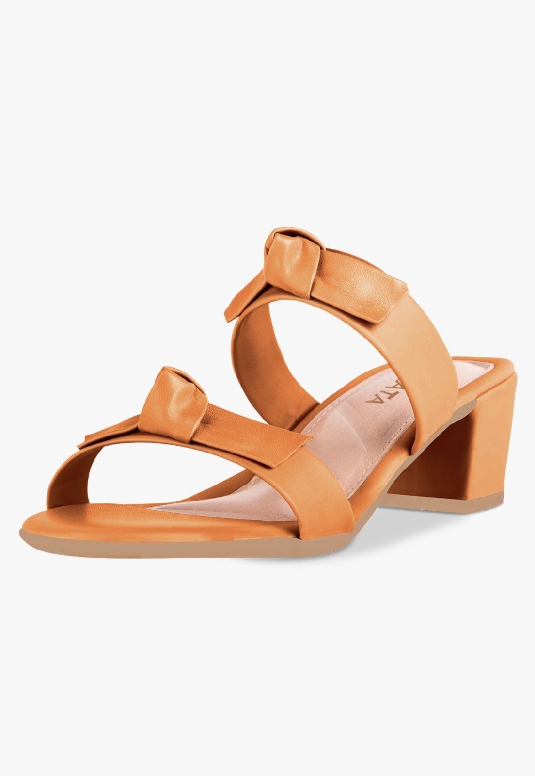 Tamanco Feminino Takata Salto Bloco Baixo Sandália Mule Laço