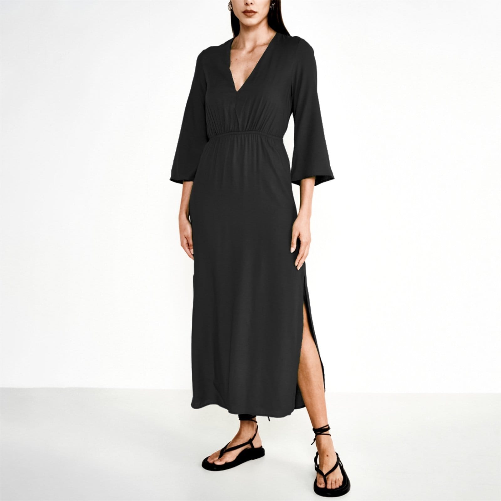 Vestido Midi Colcci Recorte Fenda Ou25 Feminino