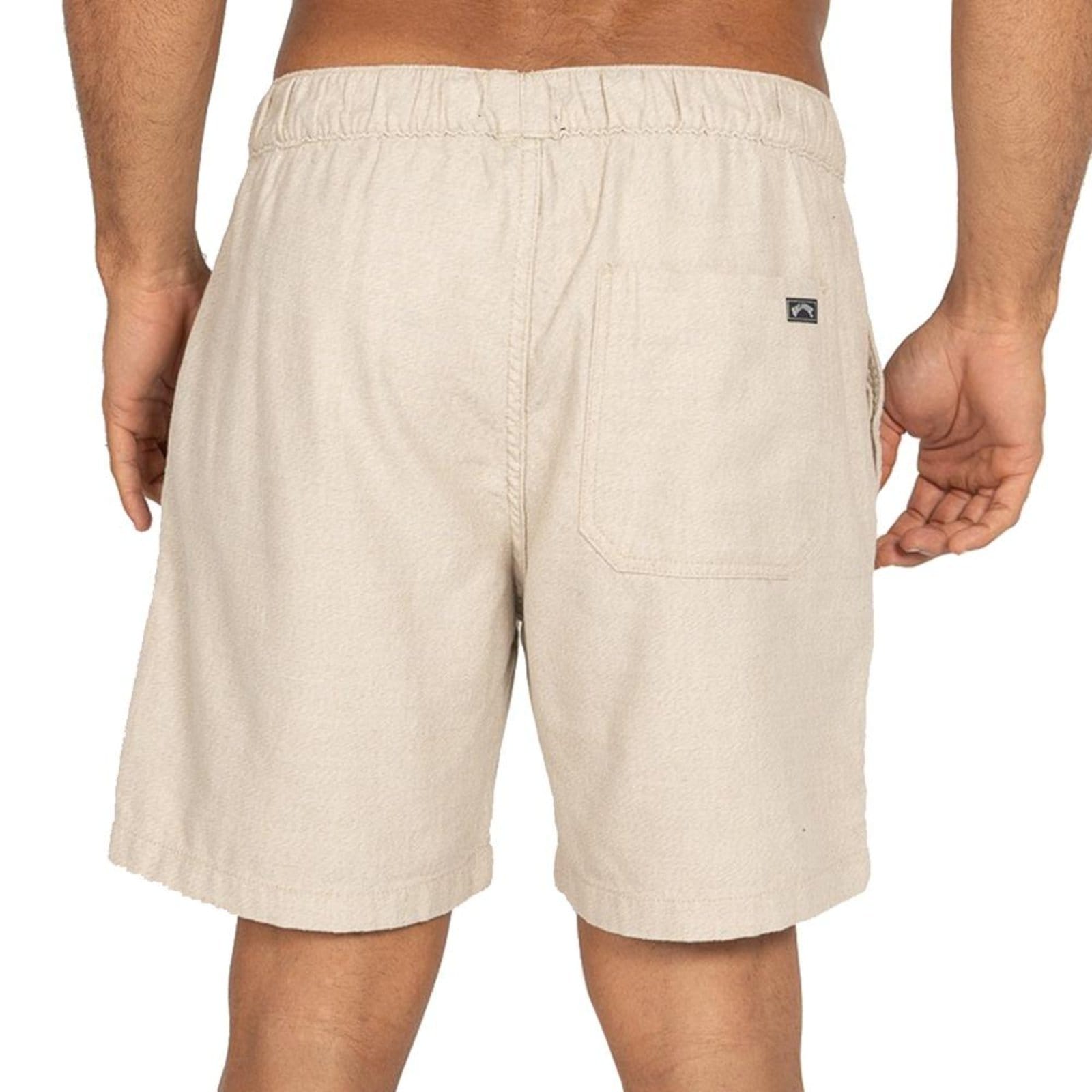 Vista 2 Bermuda Billabong Larry Layback Linen SM26 Masculina Caqui Billabong bege caqui