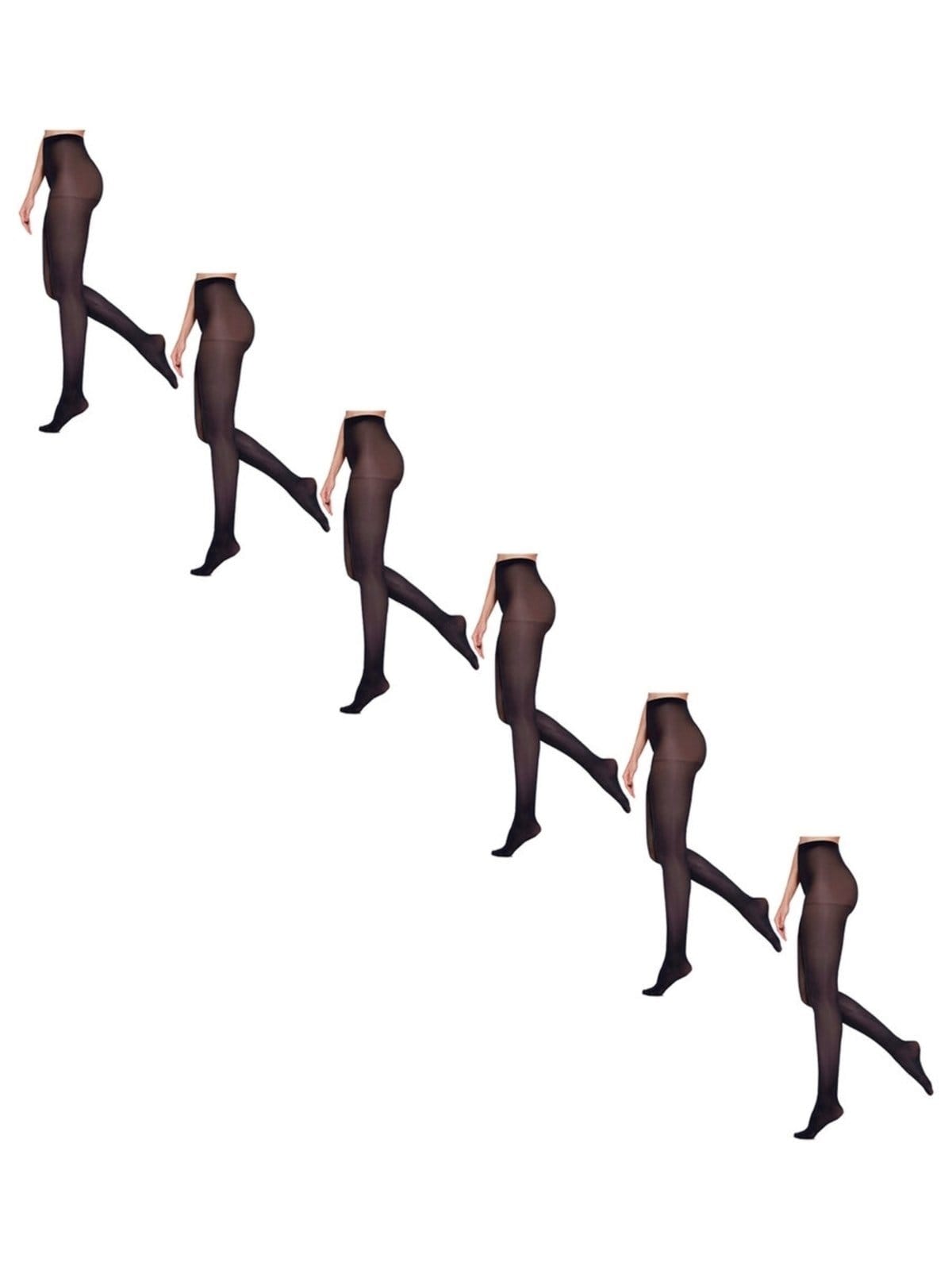 Kit com 6 Meias Calças Fio 40 Opaca Loba