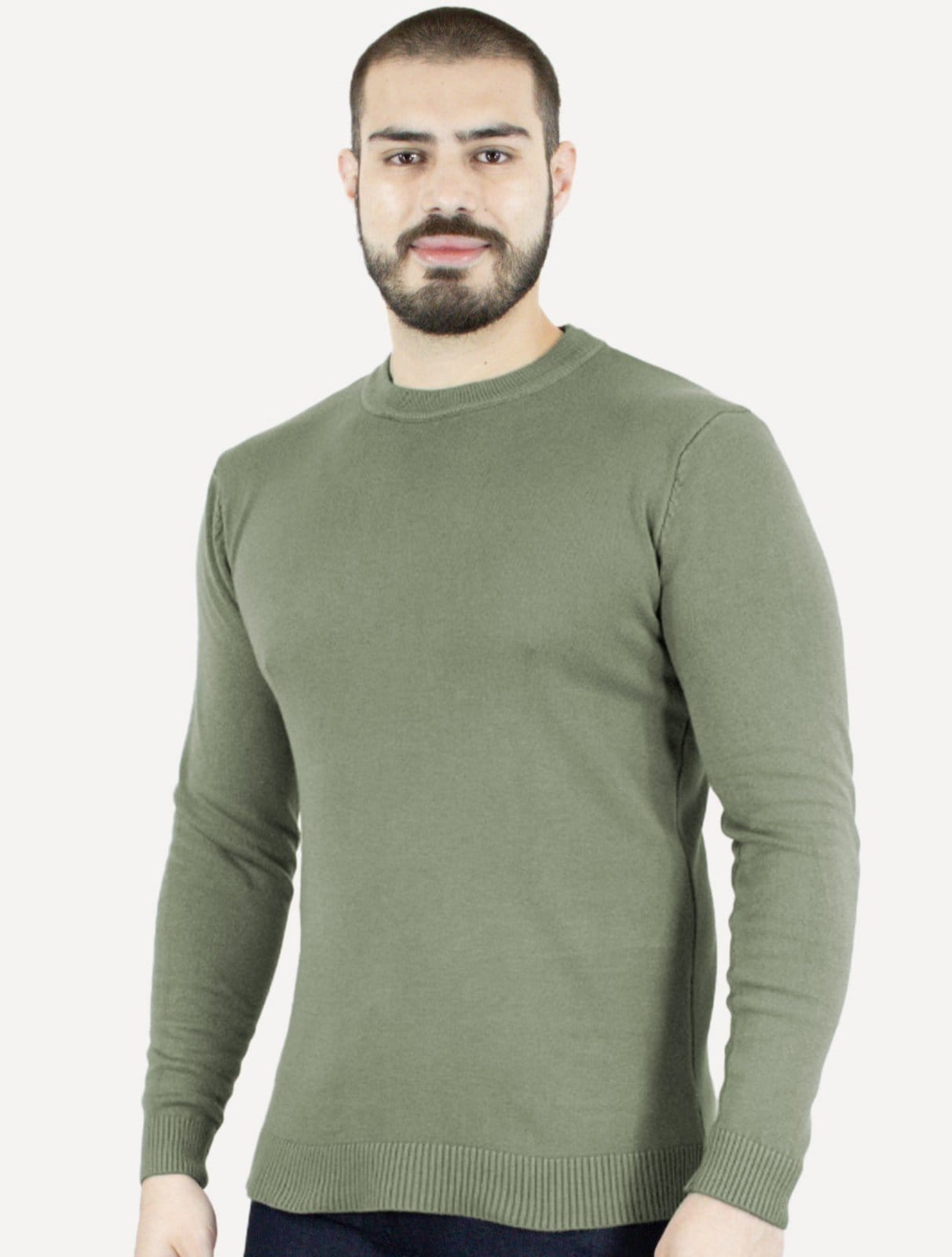 Suéter Dixen Masculino Crewneck Tricot Liso