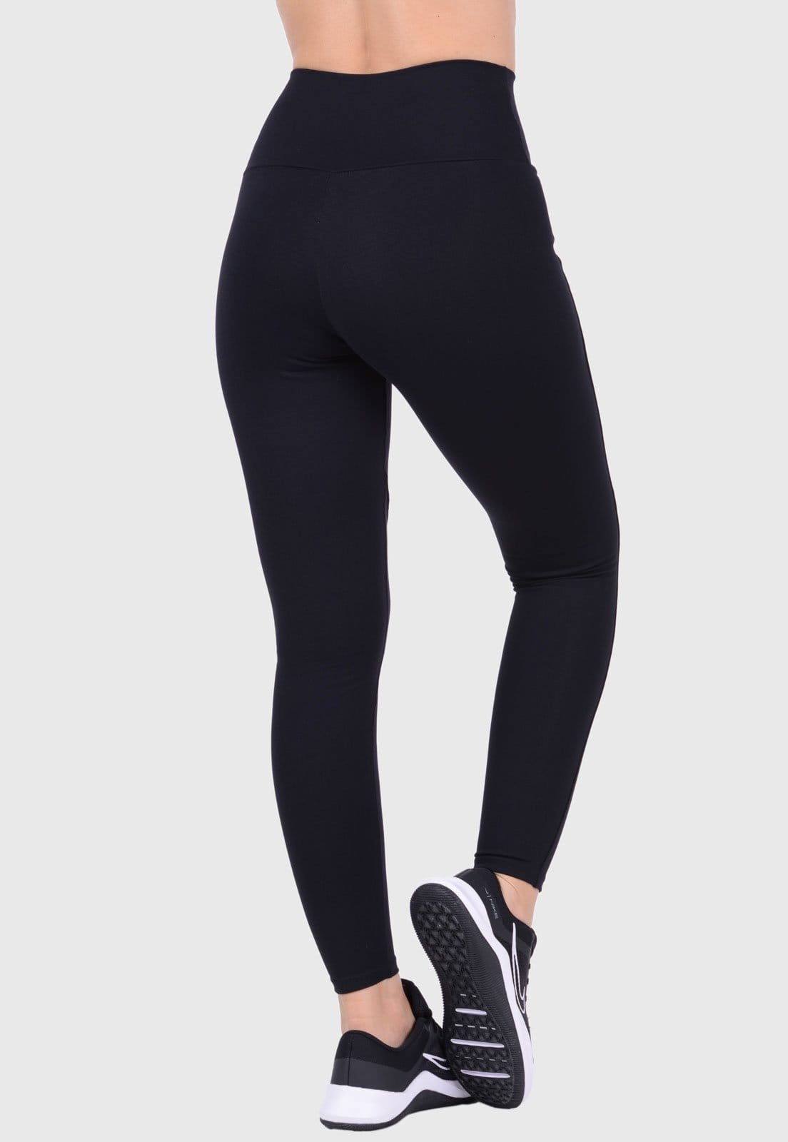 Vista 2 Calça Legging Montaria Fitness Suplex Cós Alto Summer Soul Preta Summer Soul preto