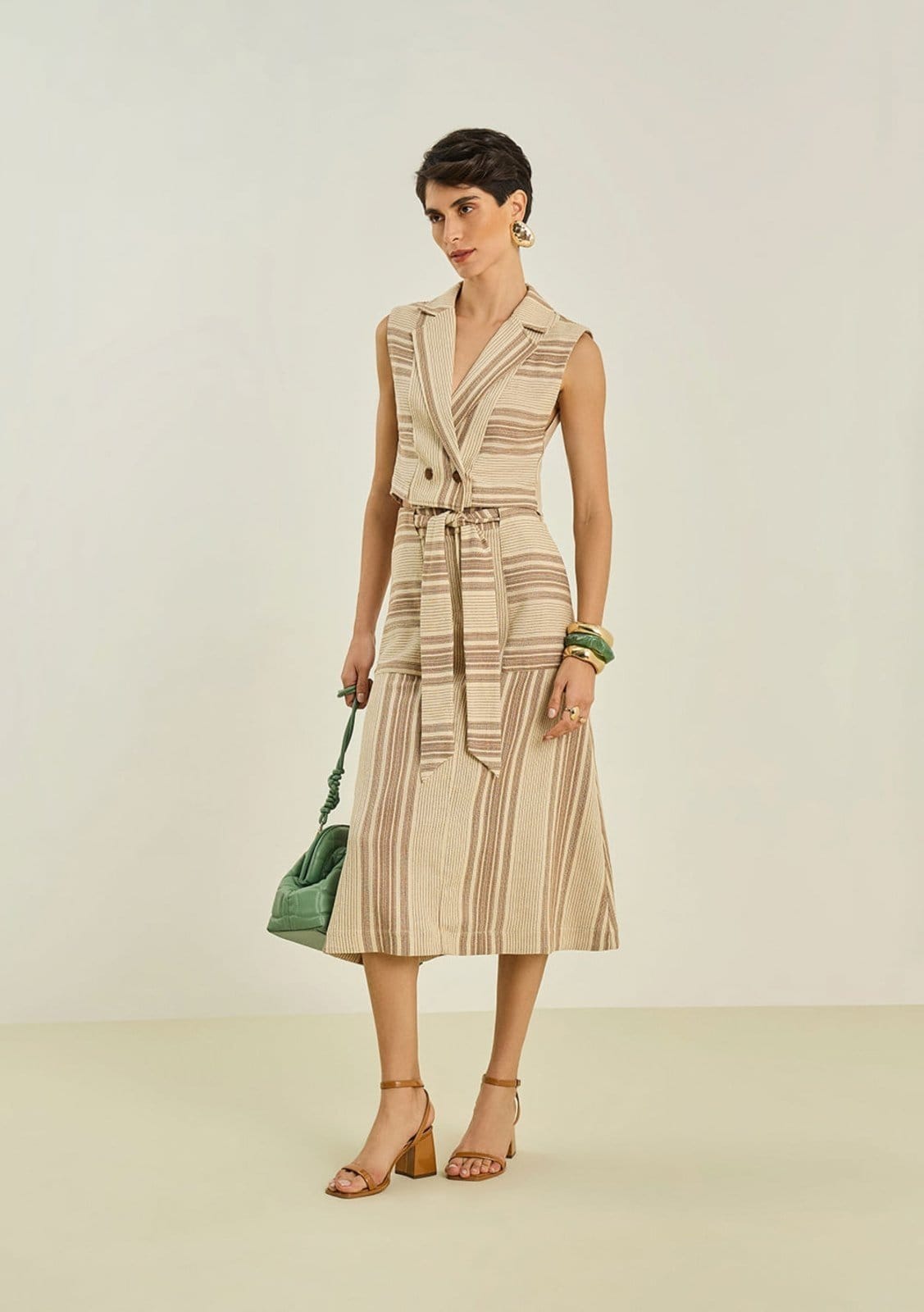 Vista principal Saia Maria Valentina Lápis Alta Midi Maria Valentina preto