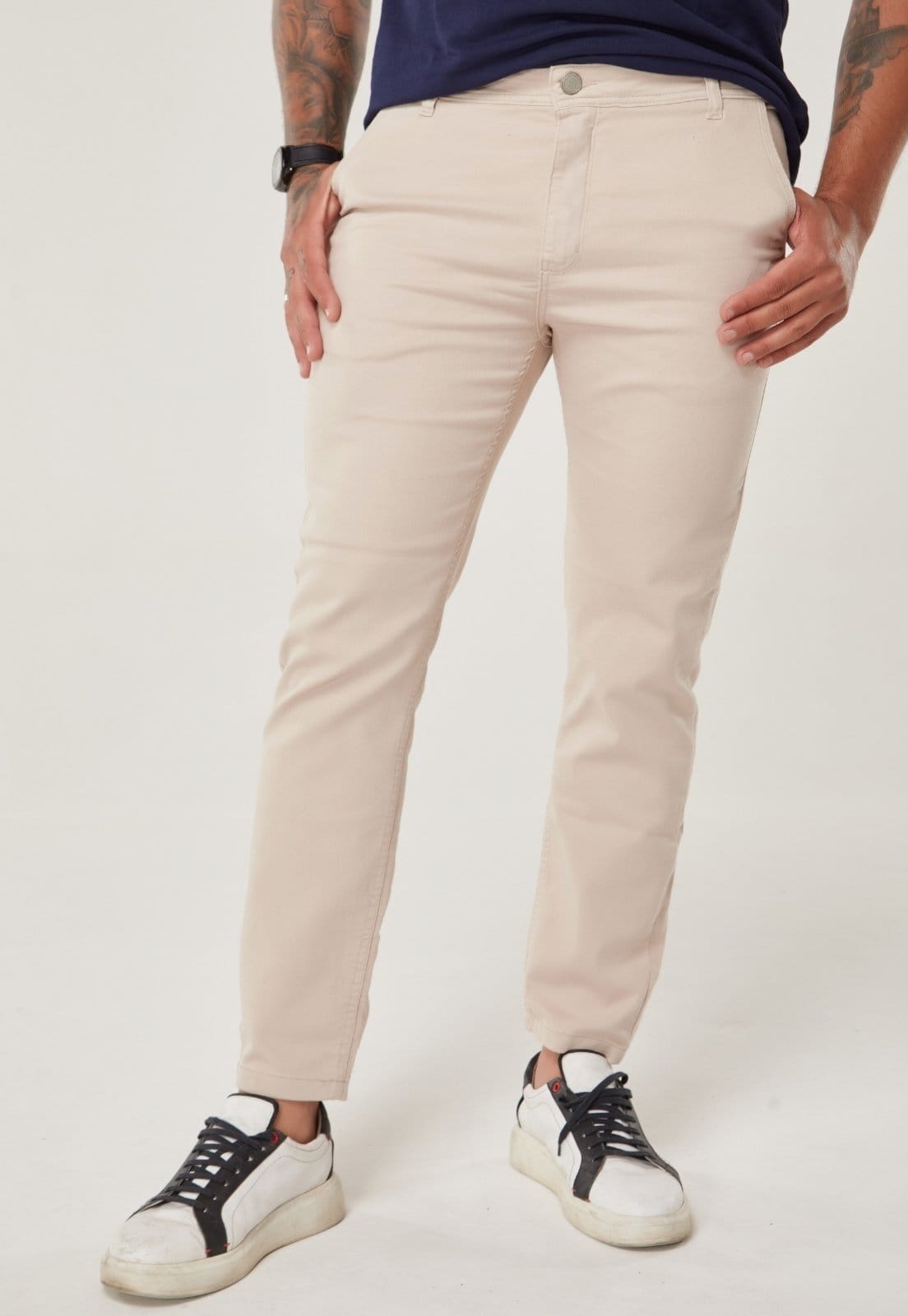 Calça Masculina Slim com Elastano Koenig