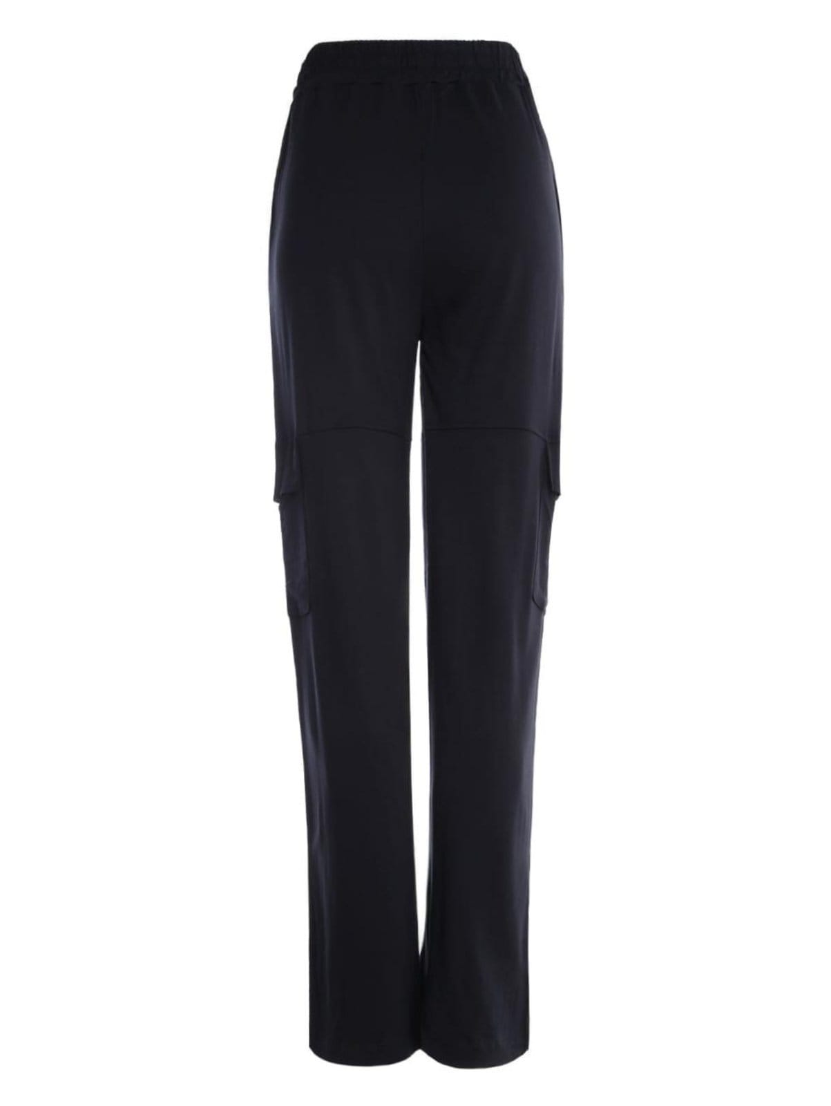 Vista 2 Calça Wide Leg Com Bolso Cargo Autentique Feminina Autentique preto