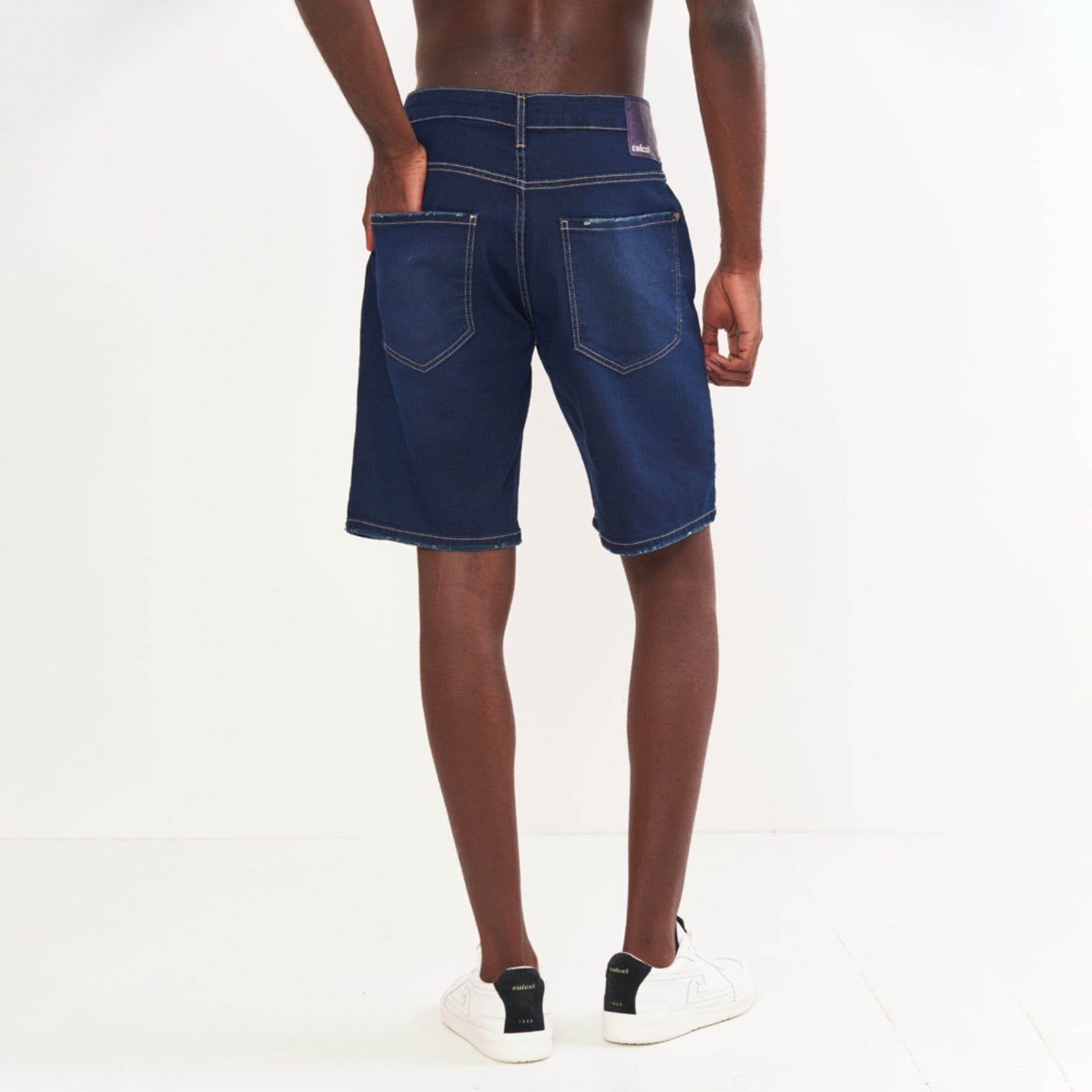 Vista 2 Bermuda Jeans Colcci Davi Classic Pr26 Masculino Colcci azul