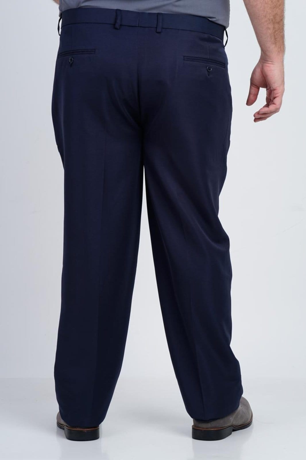 Vista 2 Calça Social Masculina SH Fashion Plus Size Confortável Para Dia a Dia SH FASHION azul marinho