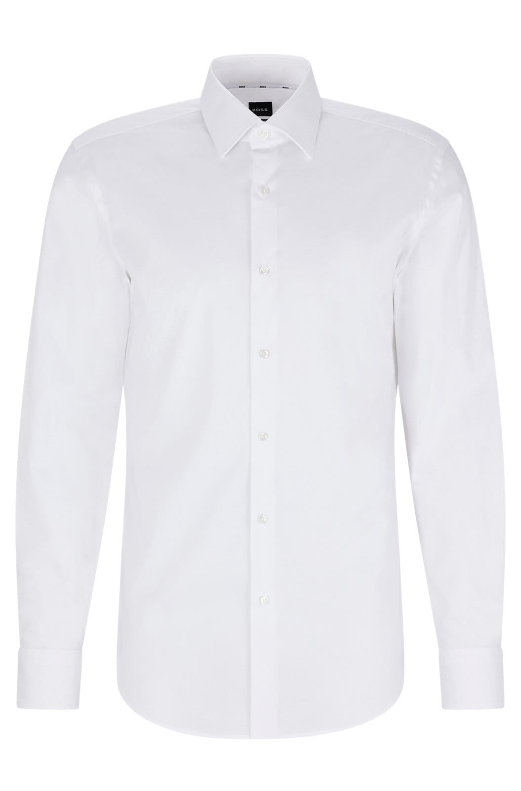 Camisa Slim Fit Em Popeline De Algodão Stretch Easy Iron