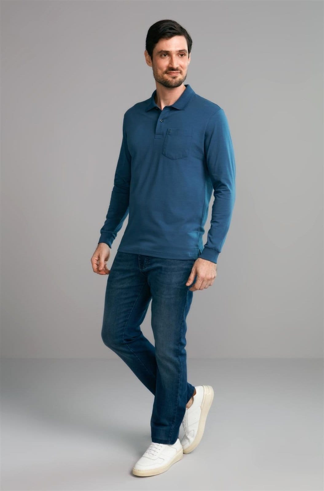 HIGHSTIL Polo Manga Longa com Bolso Comfort Premium Noturno - 2