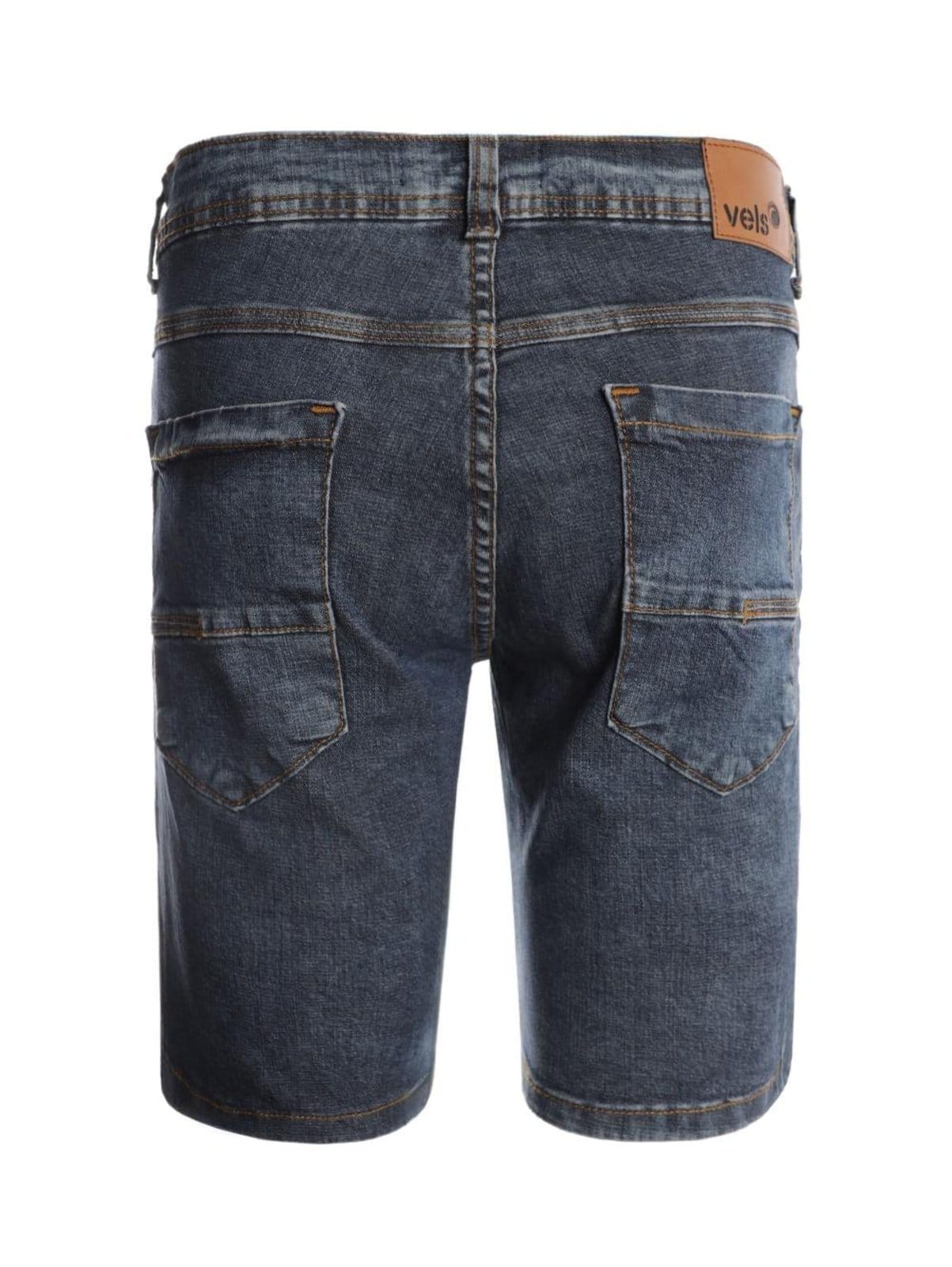 Vista 2 Bermuda Jeans Puídos Masculina Vels azul