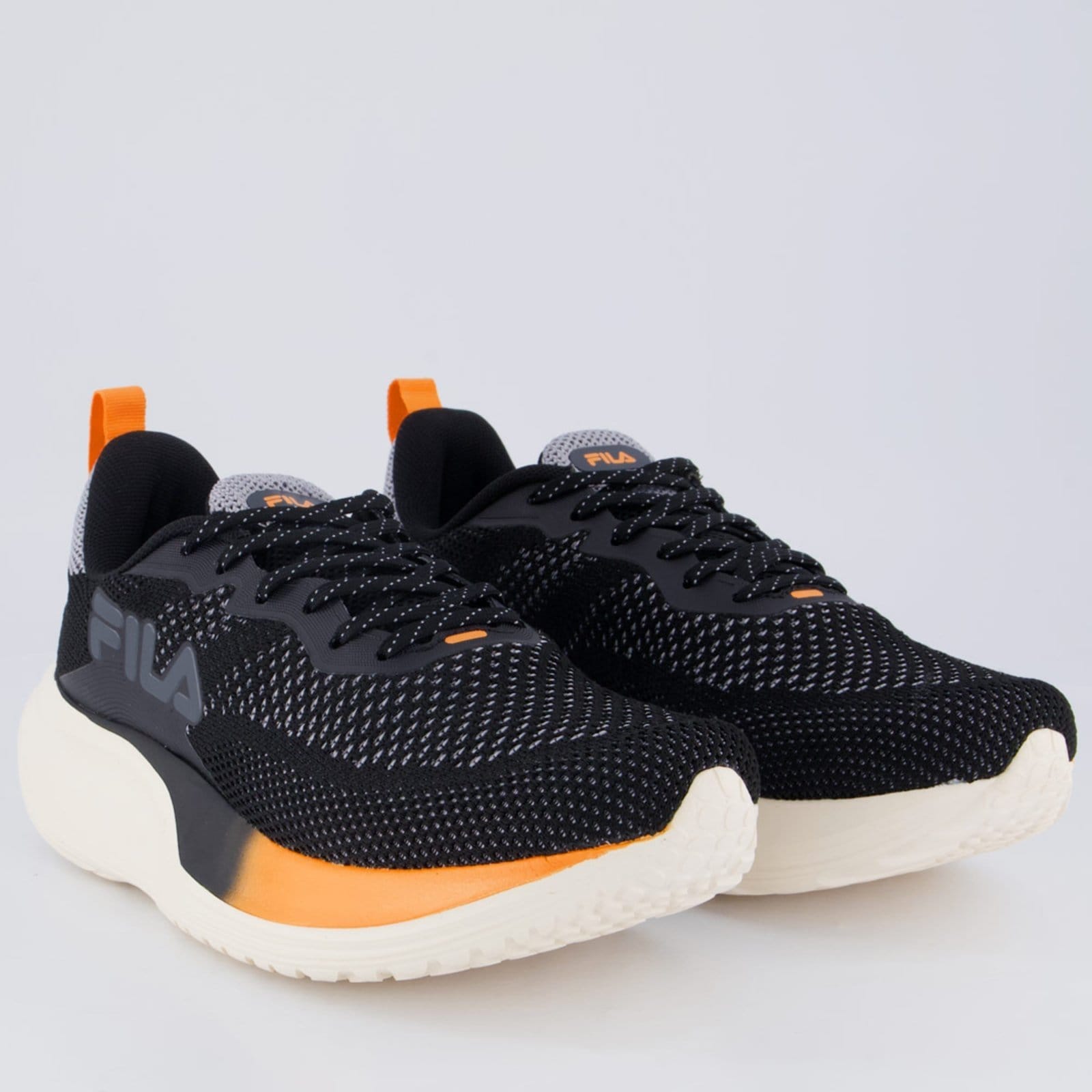 Vista 2 Tênis Fila Speed Lite Feminino e Cinza Fila preto