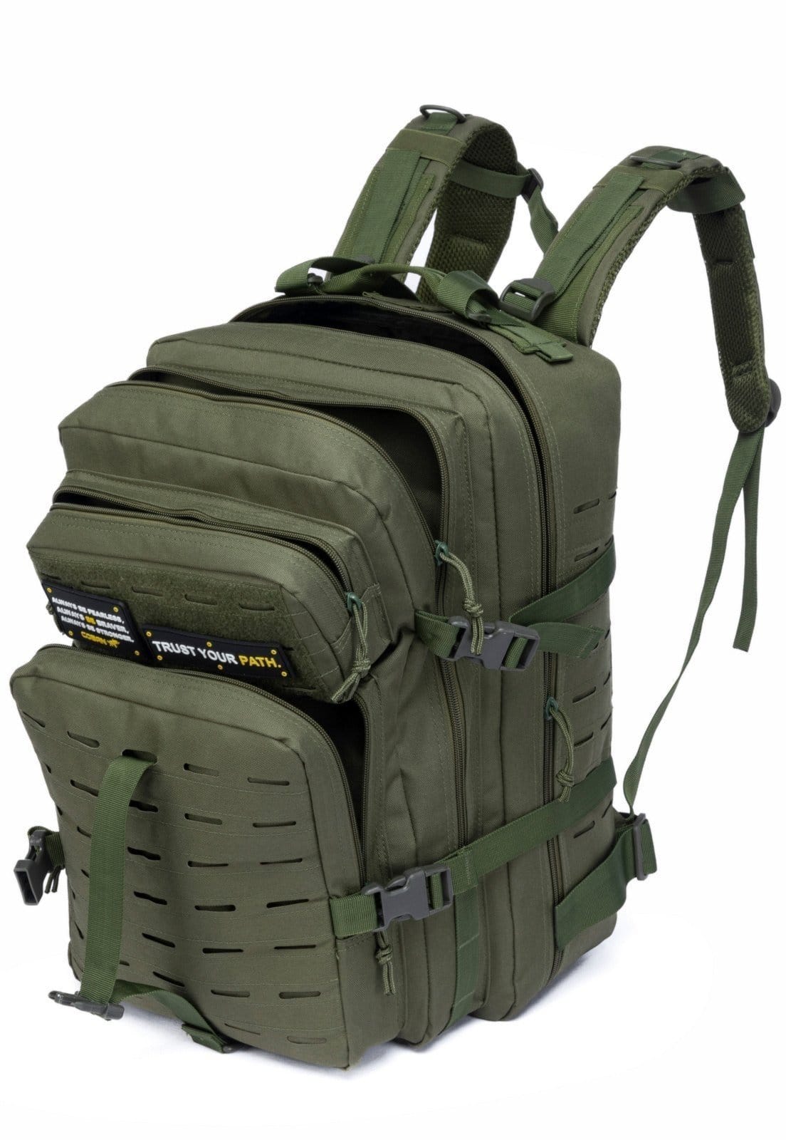 Vista 2 Mochila Coban Camping Tática Espaçosa Passeio Viagem COBAN verde