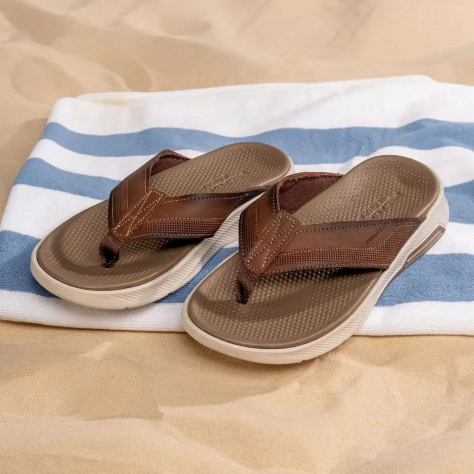 Vista 2 Chinelo Masculino Pegada 134701 Pegada PEGADA marrom