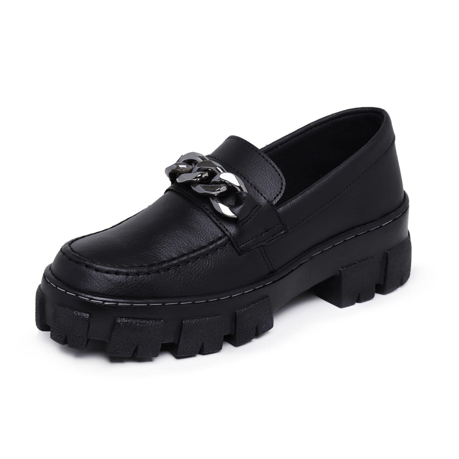 Sapato Mocassim Tratorado Oxford Feminino Fivela - 2