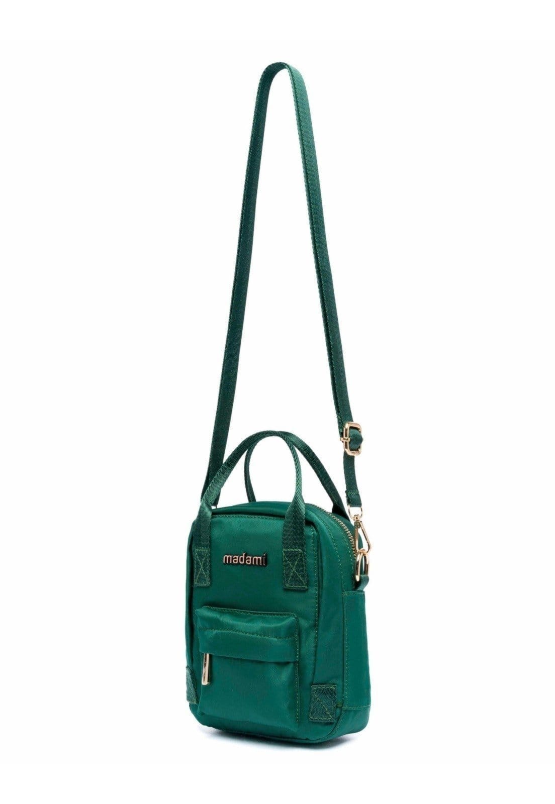 Vista 2 Bolsa Transversal Passeio Shoulder Bag Espaçosa Reforçada Madami verde