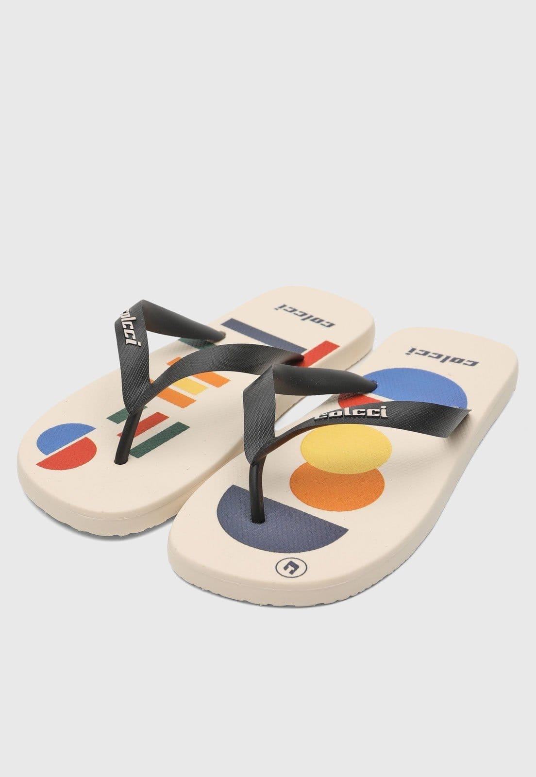 Vista 2 Chinelo Colcci Geométrico Off-White Colcci off-white white
