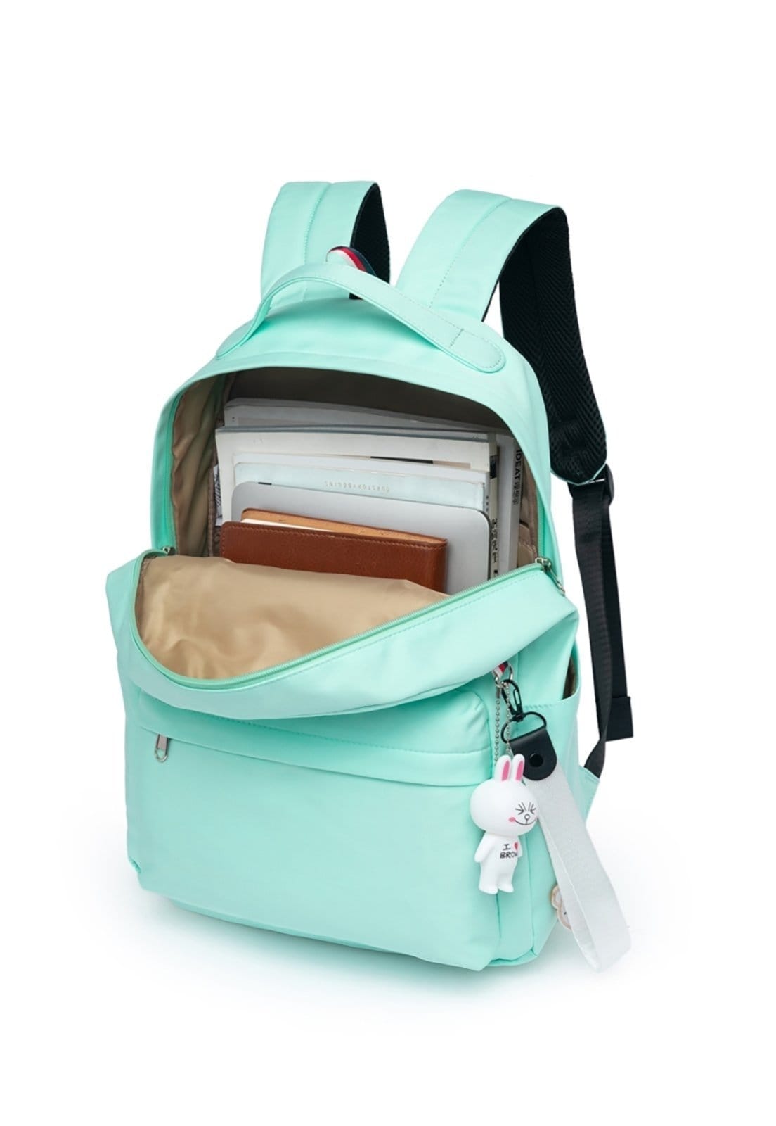 Vista 2 Infantil - Mochila Feminina Escolar Bolsa Espaçosa Resistente YUPE verde