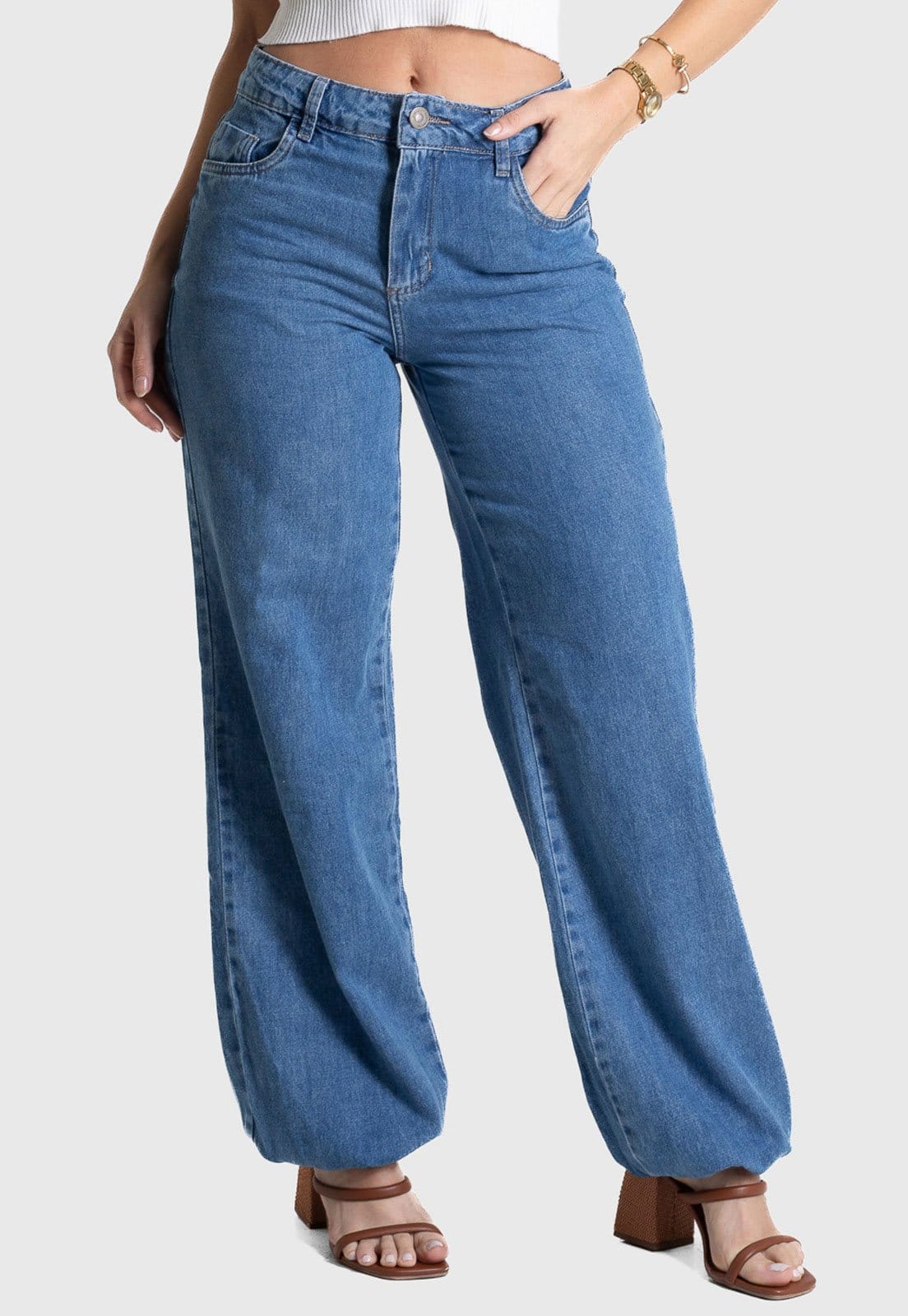 Calça Jogger Feminina Sawary Cintura Média