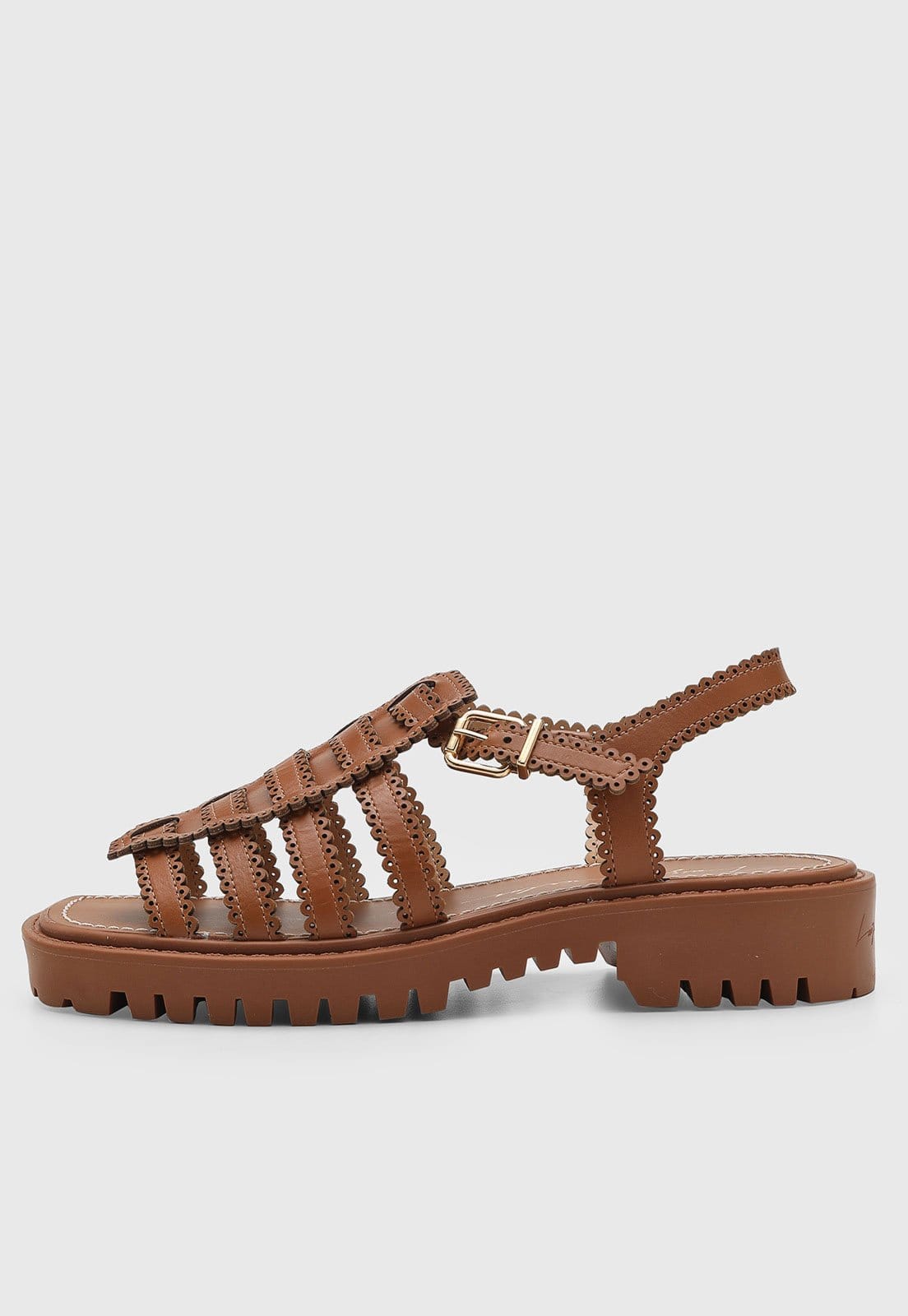 Sandália Feminina Luiza Barcelos Tiras Recortes