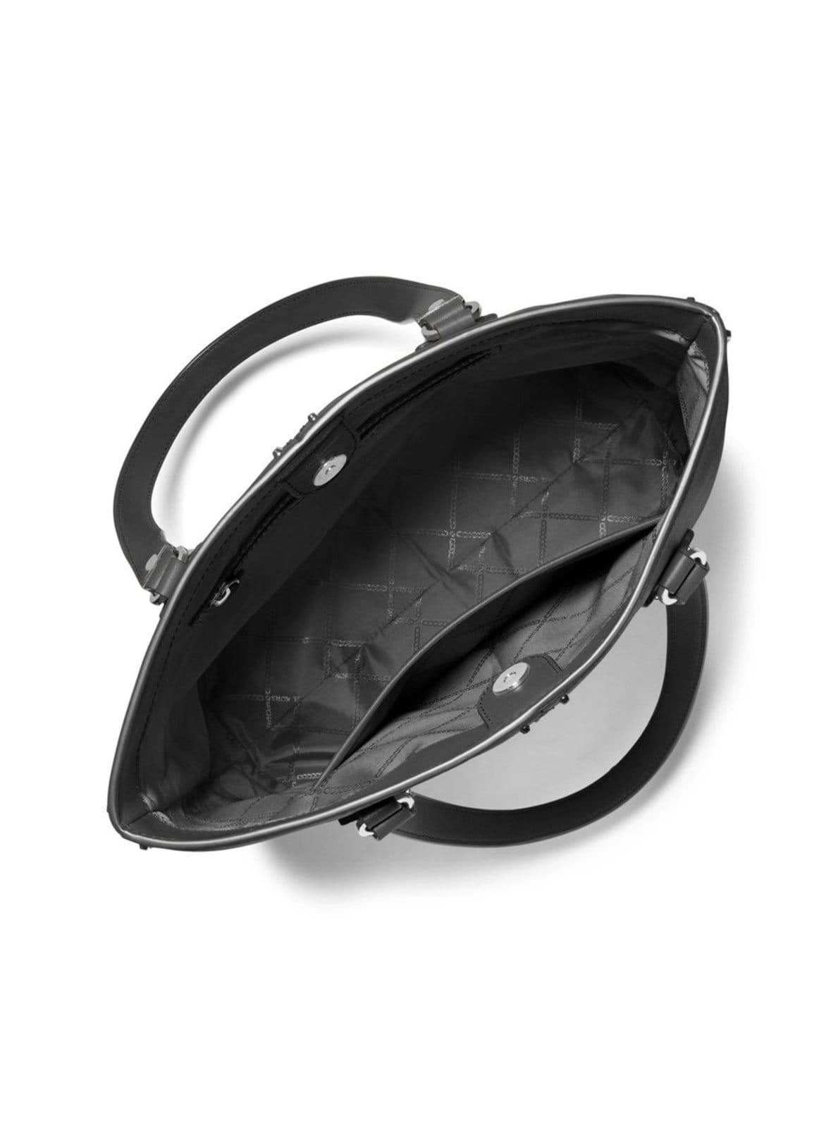 Vista 2 Bolsa Tote Astor Grande De Couro 30S4satt3l001 Michael Kors preto