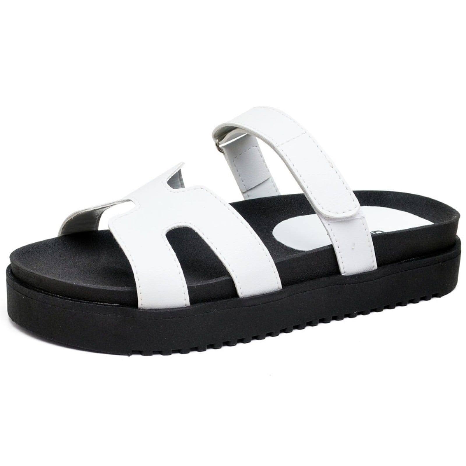 Vista 2 Sandália Papete Feminina DUBUY 2054FG Bicolor DUBUY multicolorido