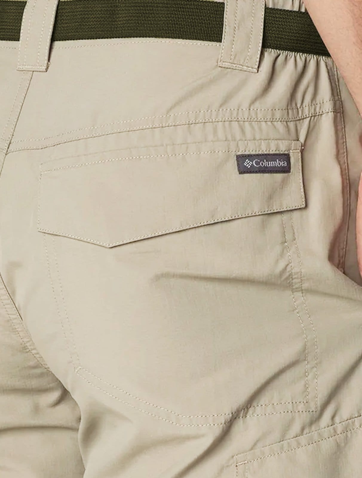Vista 2 Bermuda Columbia Masculina Cargo Silver Ridge Cáqui Columbia cáqui silver