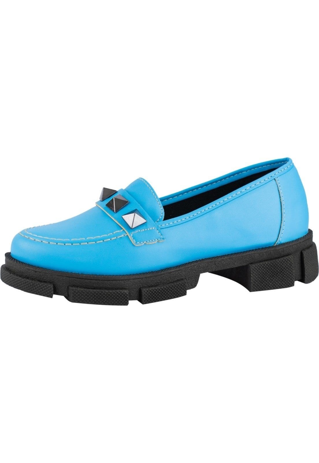 Mocassim Feminino Lumiss Casual Tratorado Confortável Spike Blogueira