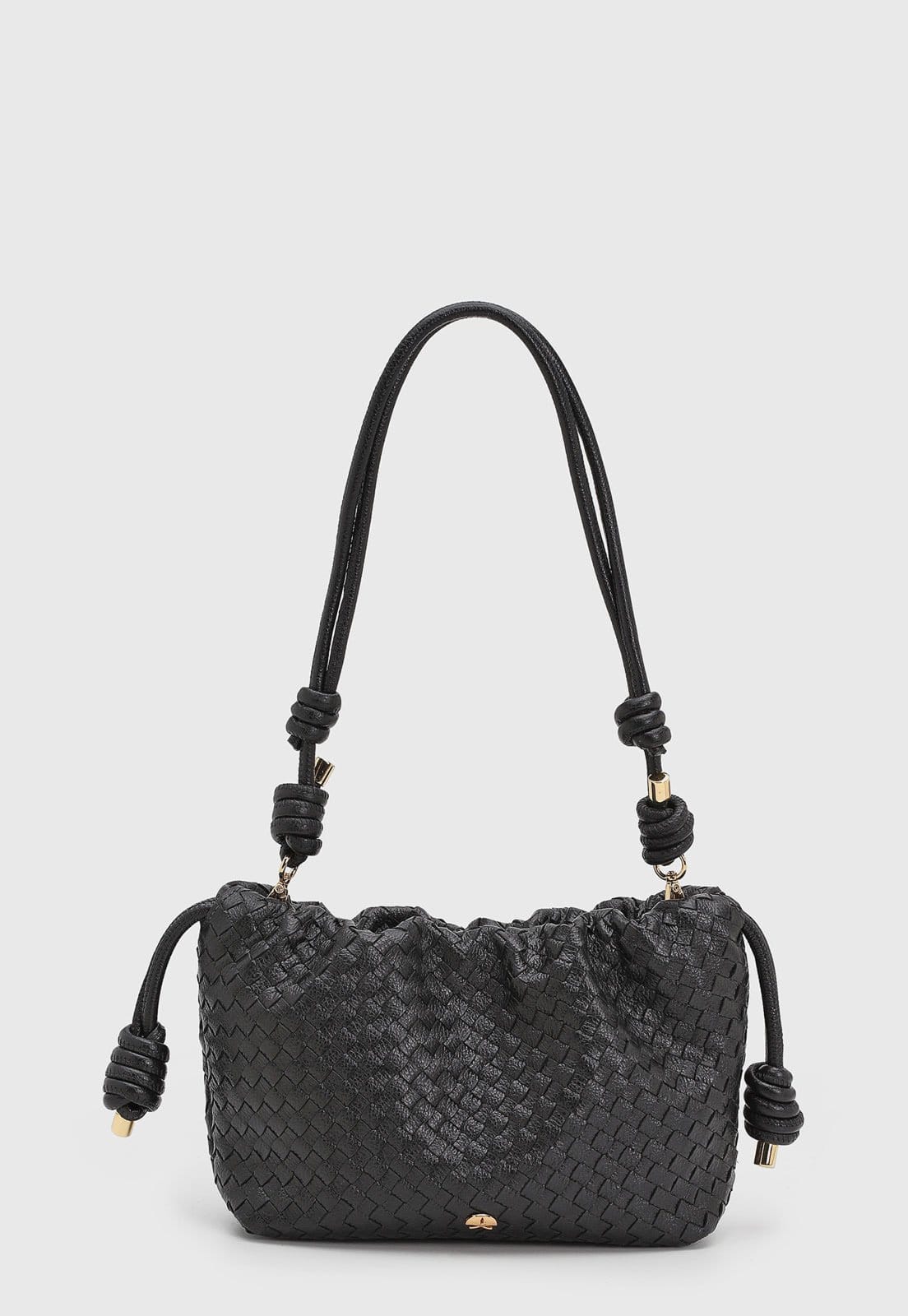 Bolsa Feminina Luiza Barcelos Textura Trançada Preta