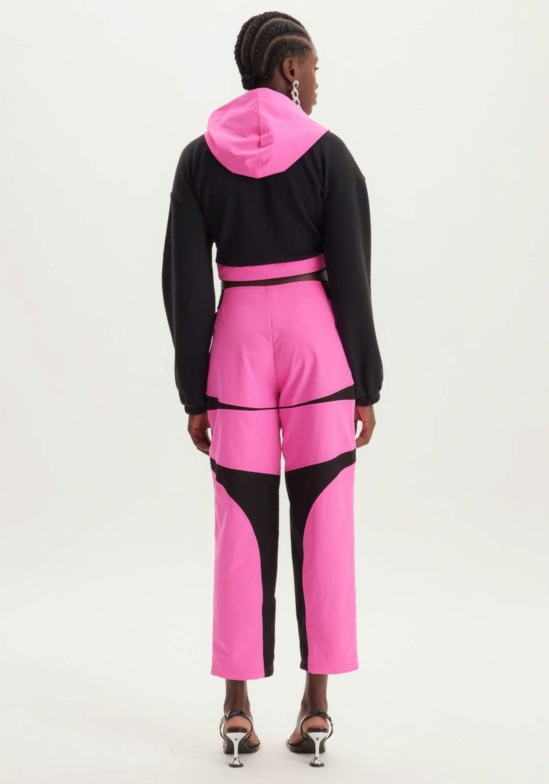 Vista 2 Calça Sport Jogging Cintura Baixa Sport Easy rosa