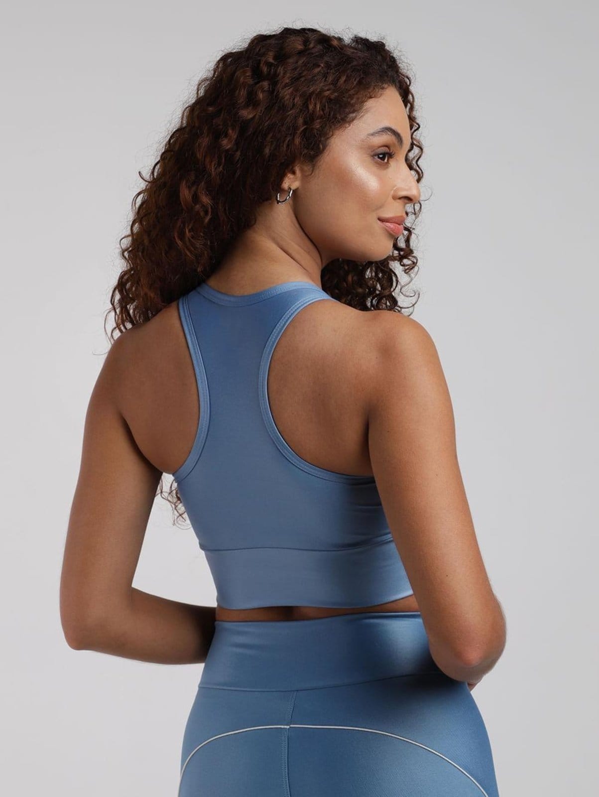 Vista 2 Top Fitness Cirrê Vels Feminino AZUL/AZUL/OFF WHITE Vels unico azul