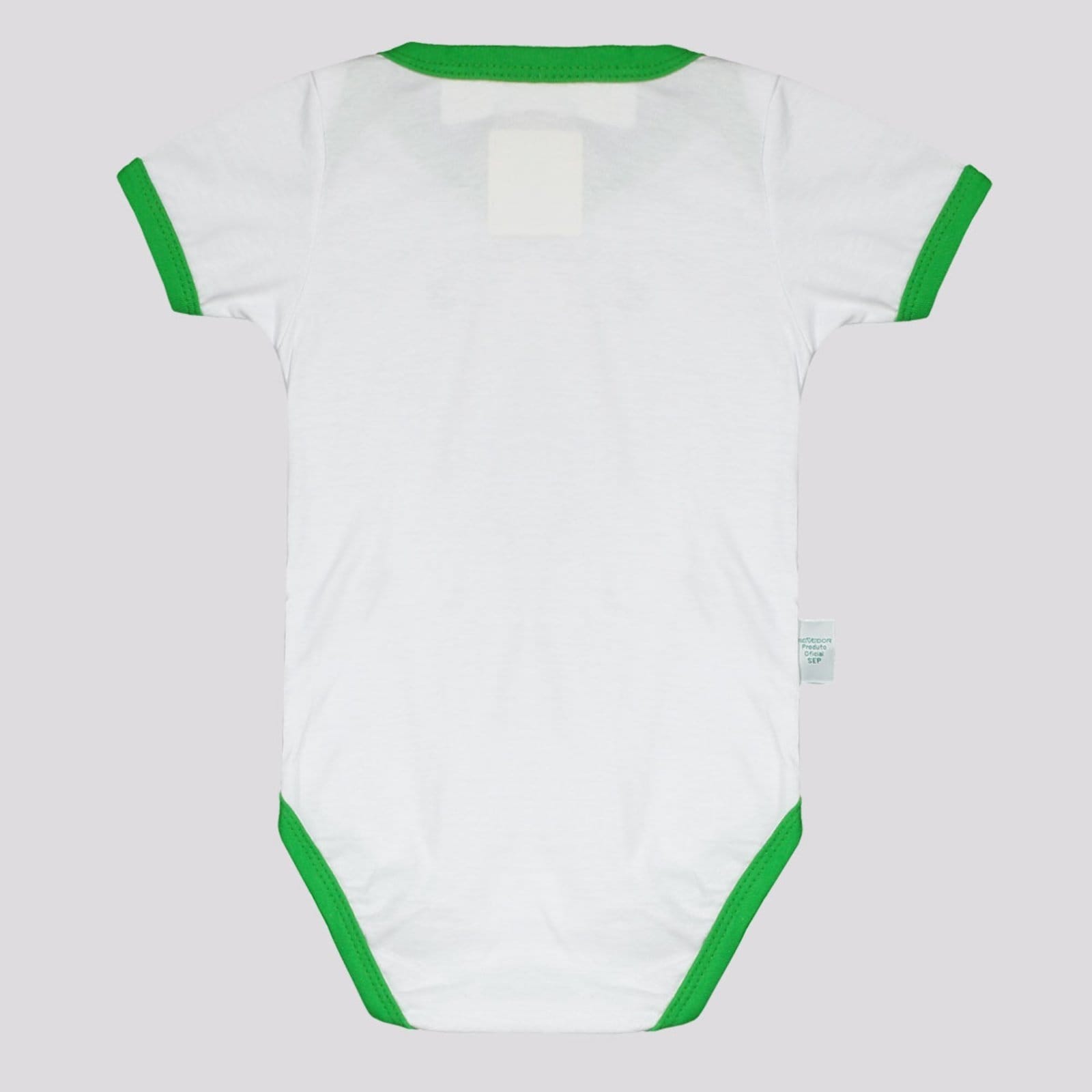 Vista 2 Body Palmeiras Shield Branco e Verde Reve D´or branco verde